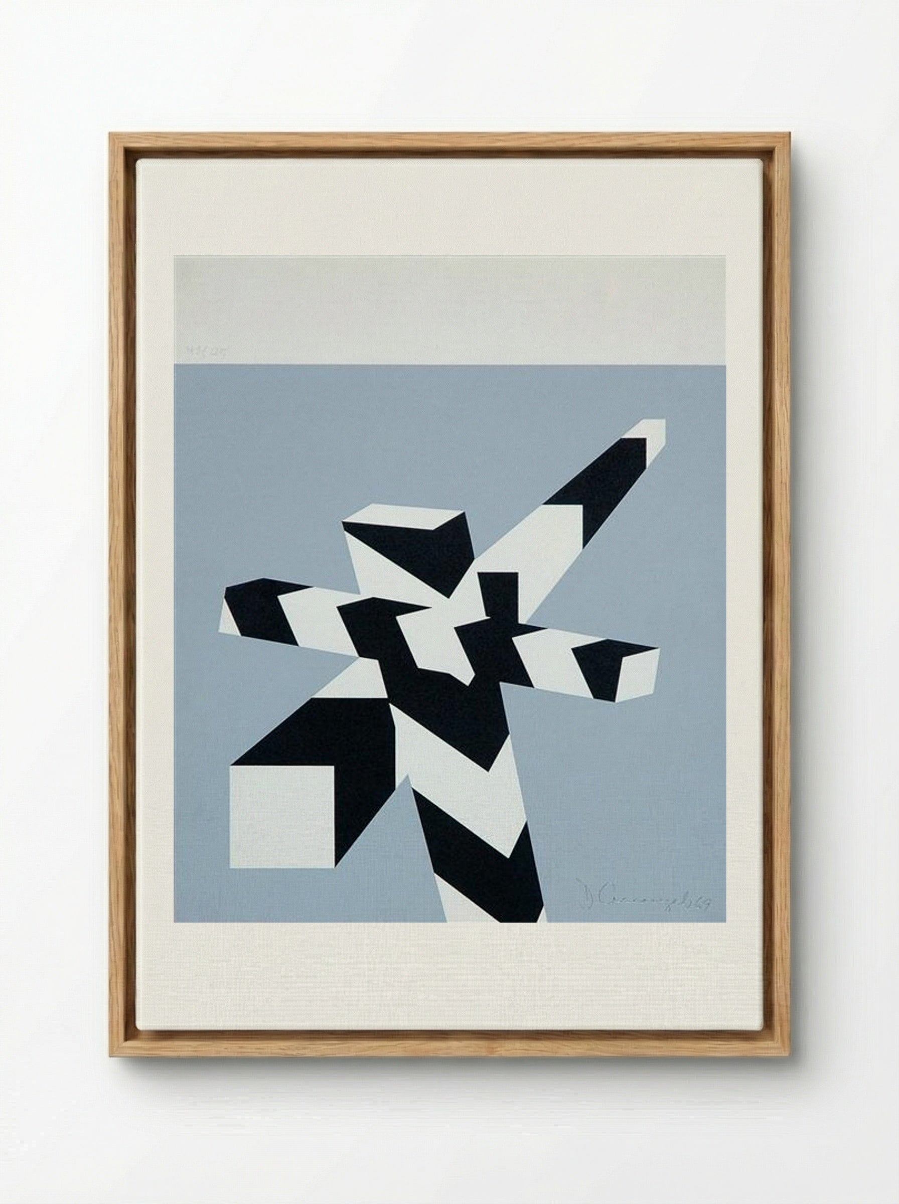 April - Allan D'Arcangelo - Framed Canvas Wood