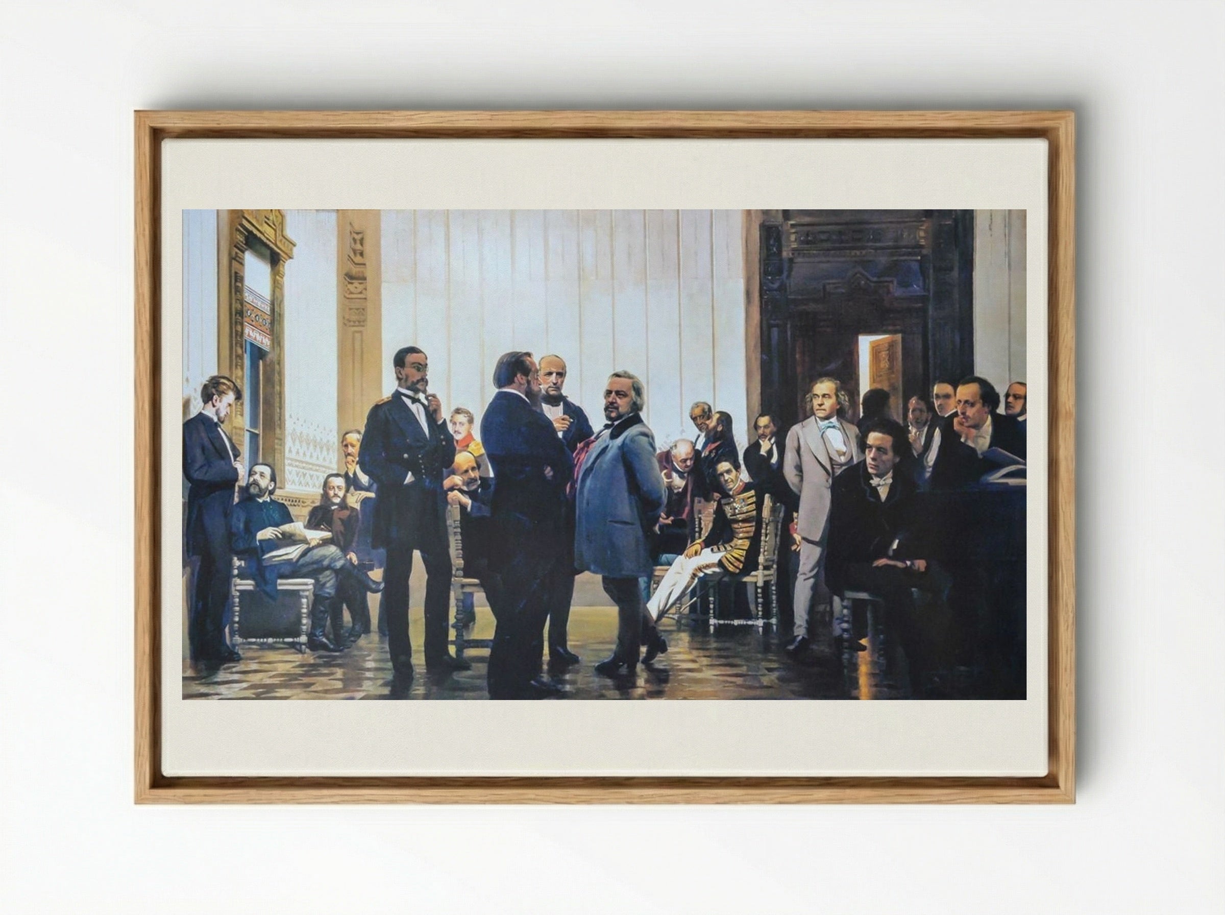 Slavic Composers - Ilya Repin - Framed Canvas Wood