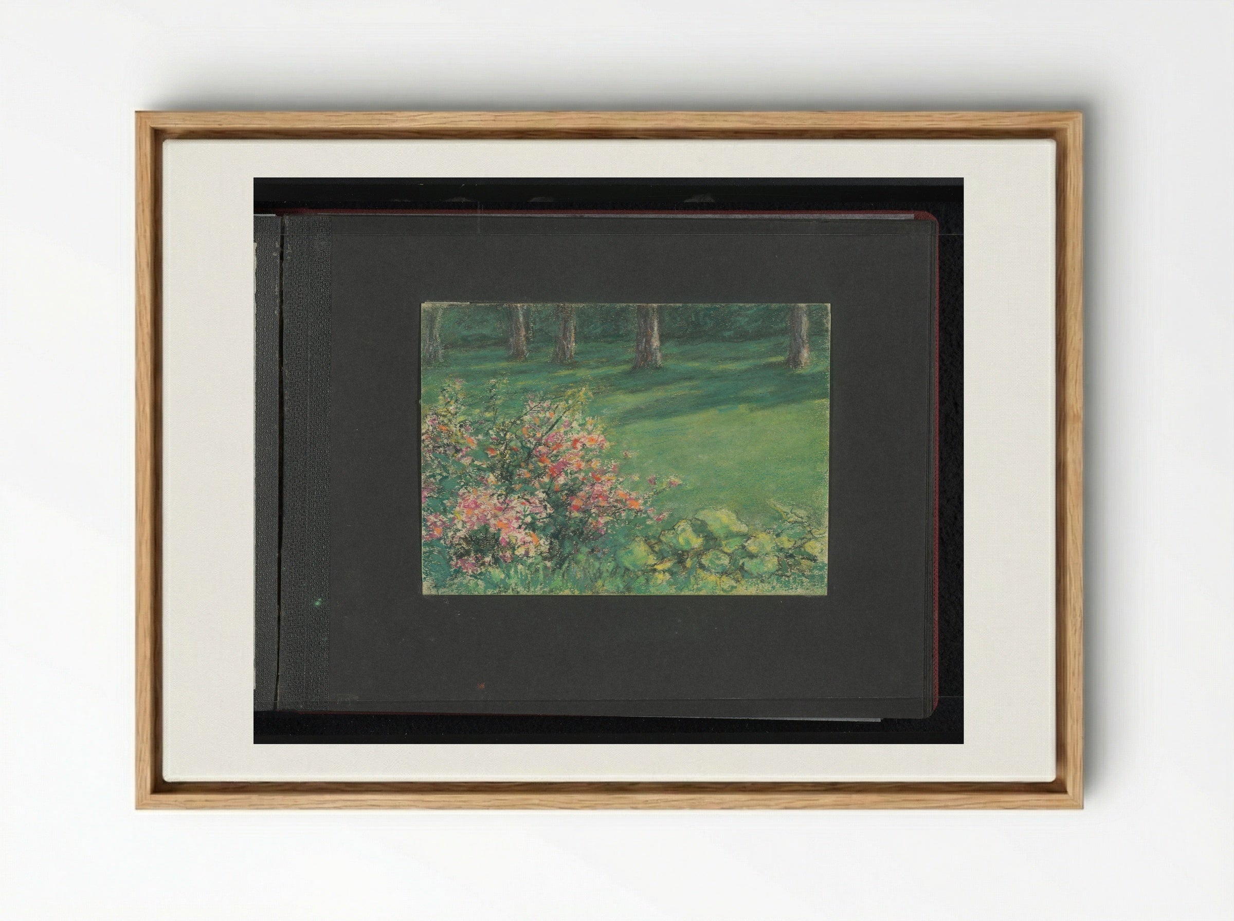 Veld met bloemen en bomen - Carel Nicolaas Storm van 's-Gravesande - Framed Canvas Wood