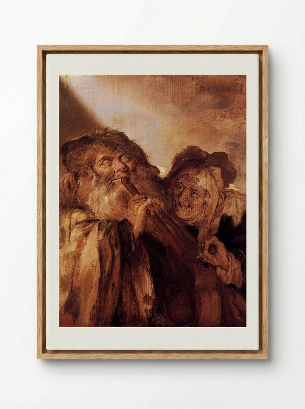 Beautiful and Ugly - Adriaen van de Venne - Framed Canvas Wood