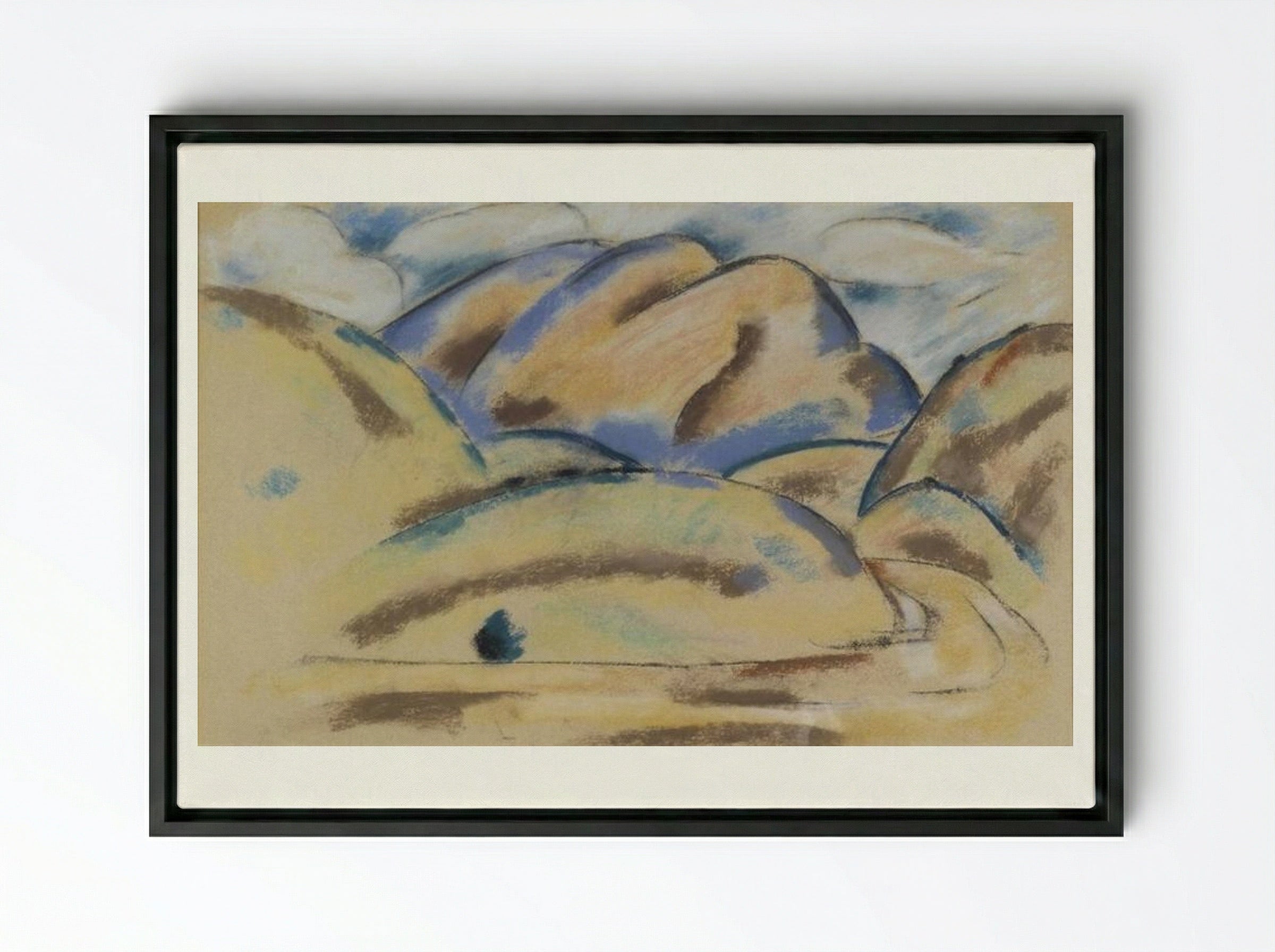 Landscape, New Mexico - Marsden Hartley - Framed Canvas Black