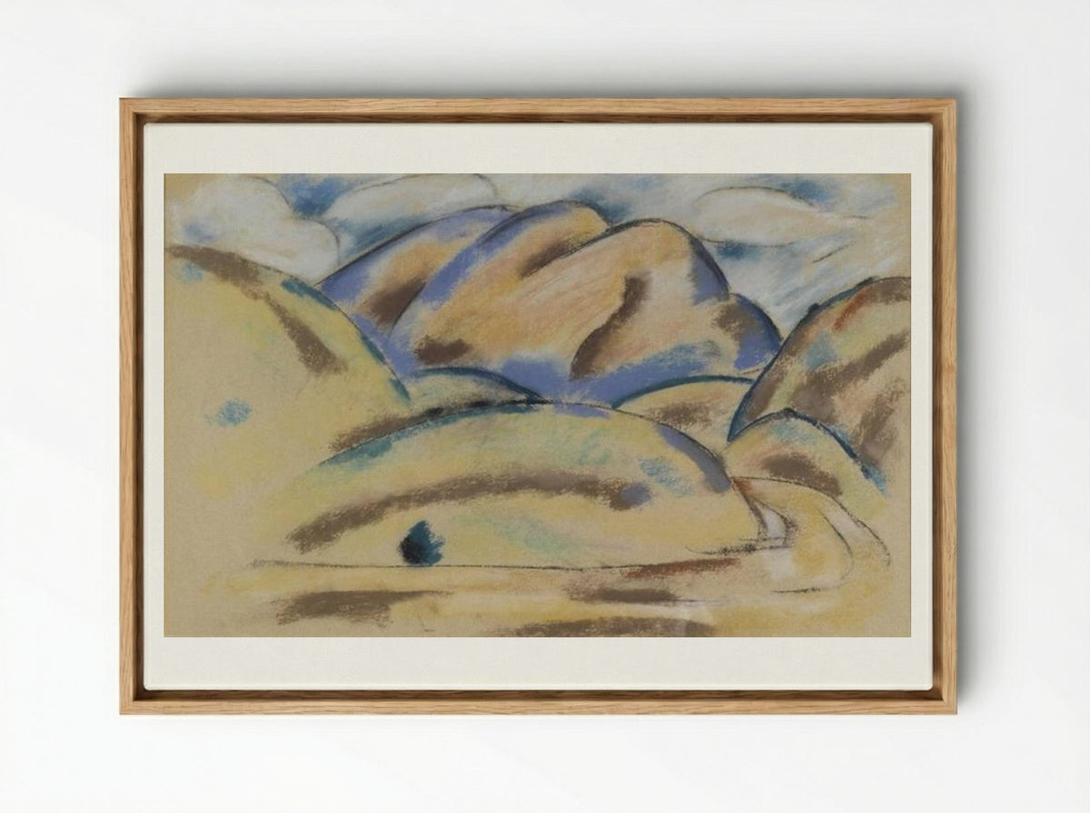 Landscape, New Mexico - Marsden Hartley - Framed Canvas Wood