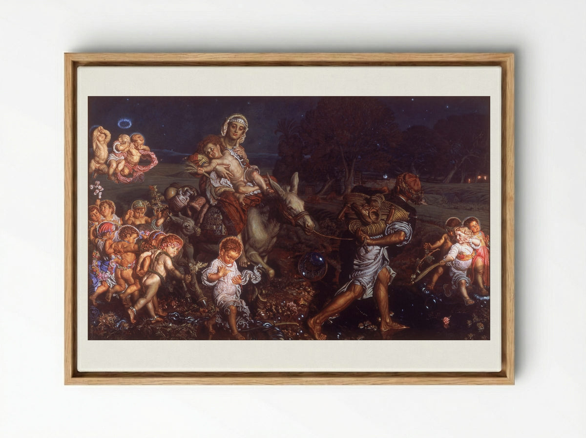 The Triumph of the Innocents - William Holman Hunt - Framed Canvas Wood