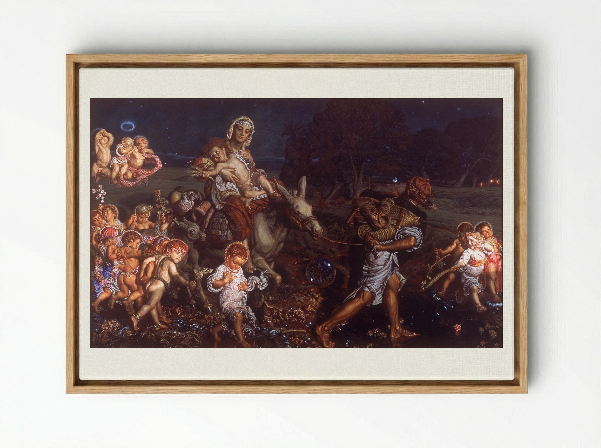 The Triumph of the Innocents - William Holman Hunt - Framed Canvas Wood