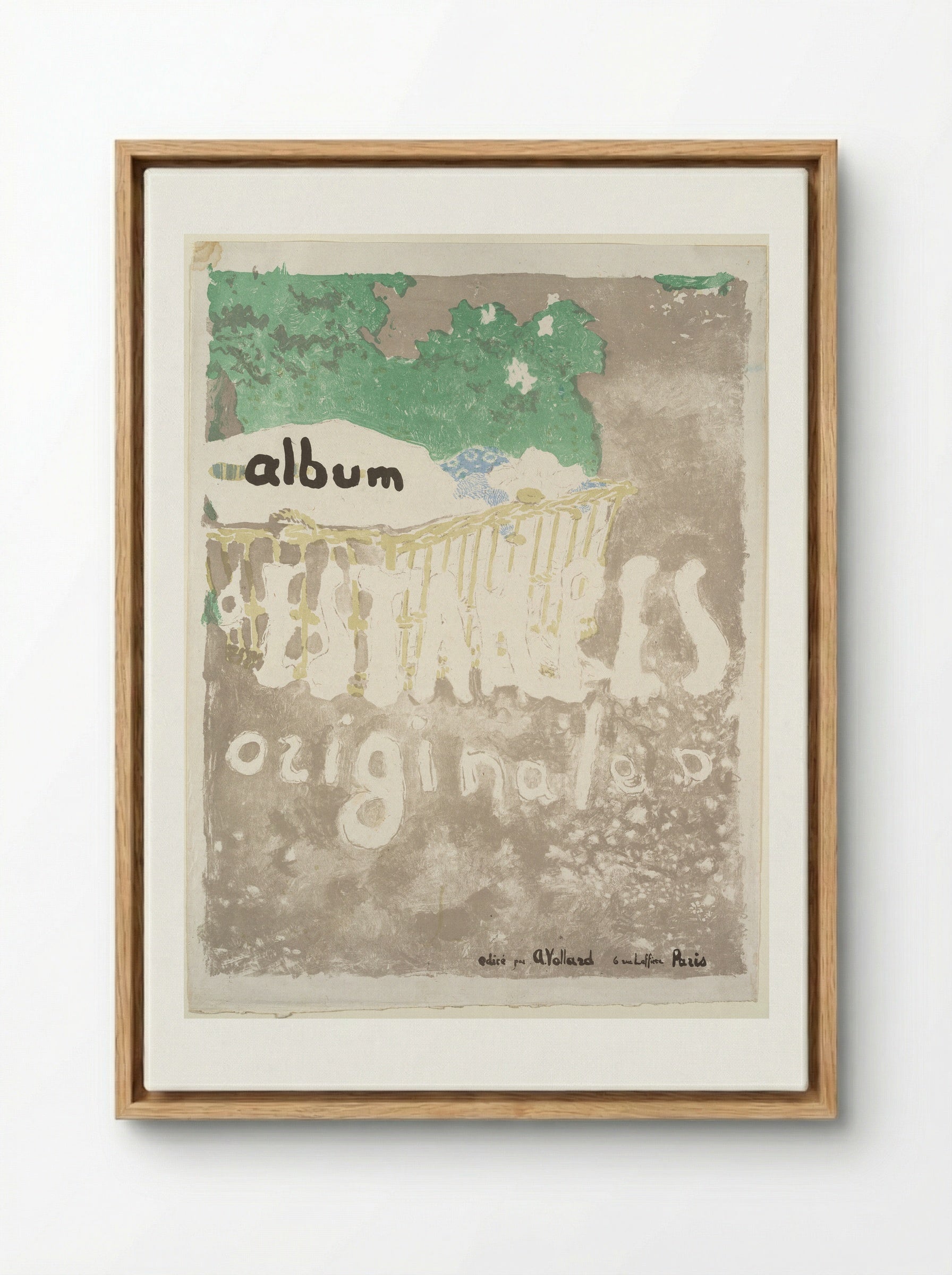 Album Cover of Album d'estampes originales - Edouard Vuillard - Framed Canvas Wood
