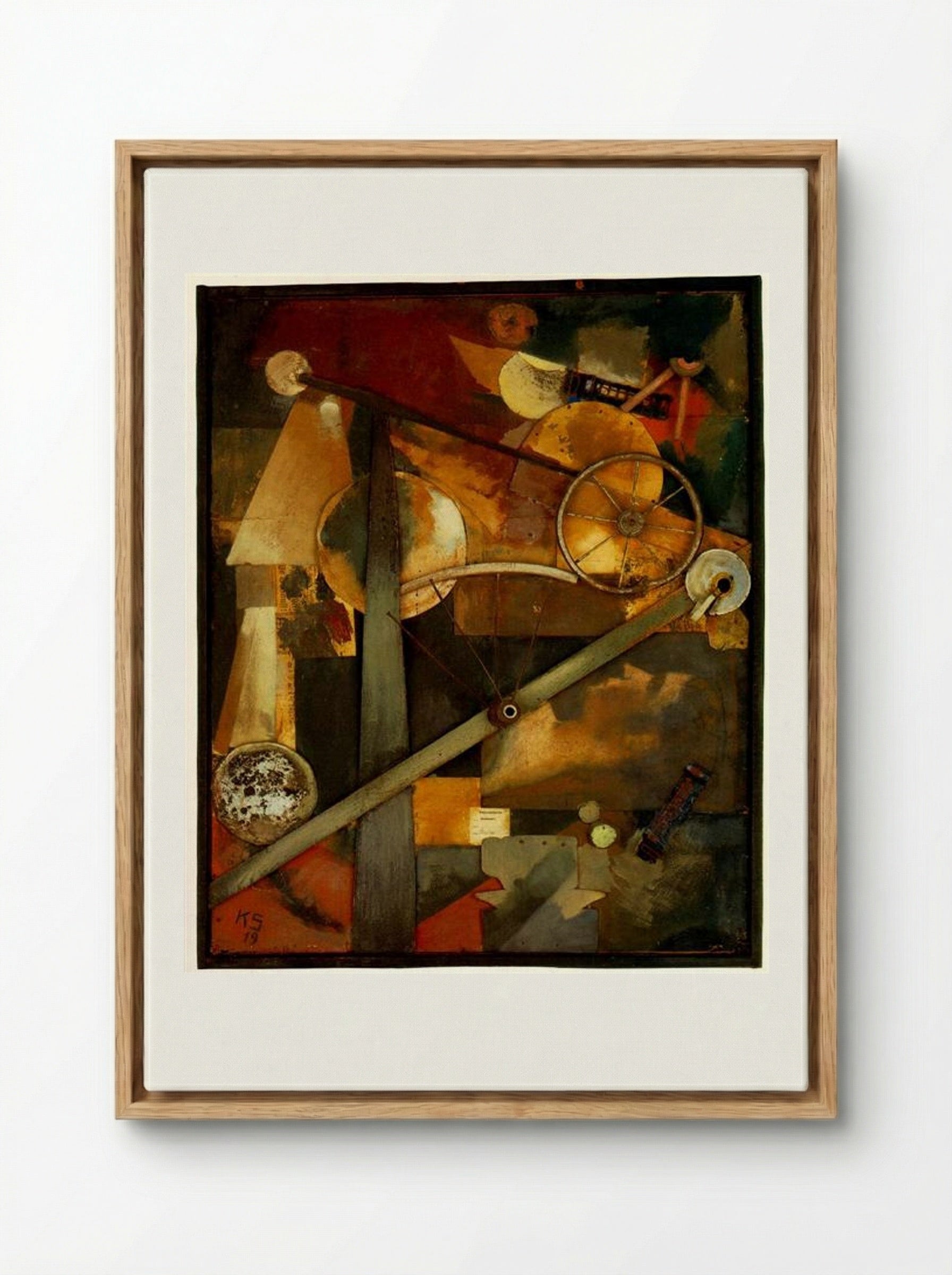 Construction for Noble Ladies - Kurt Schwitters - Framed Canvas Wood
