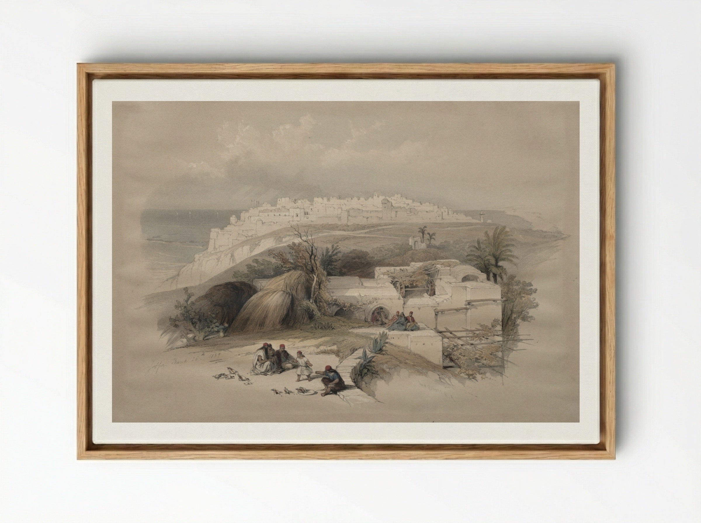 Jaffa - David Roberts - Framed Canvas Wood