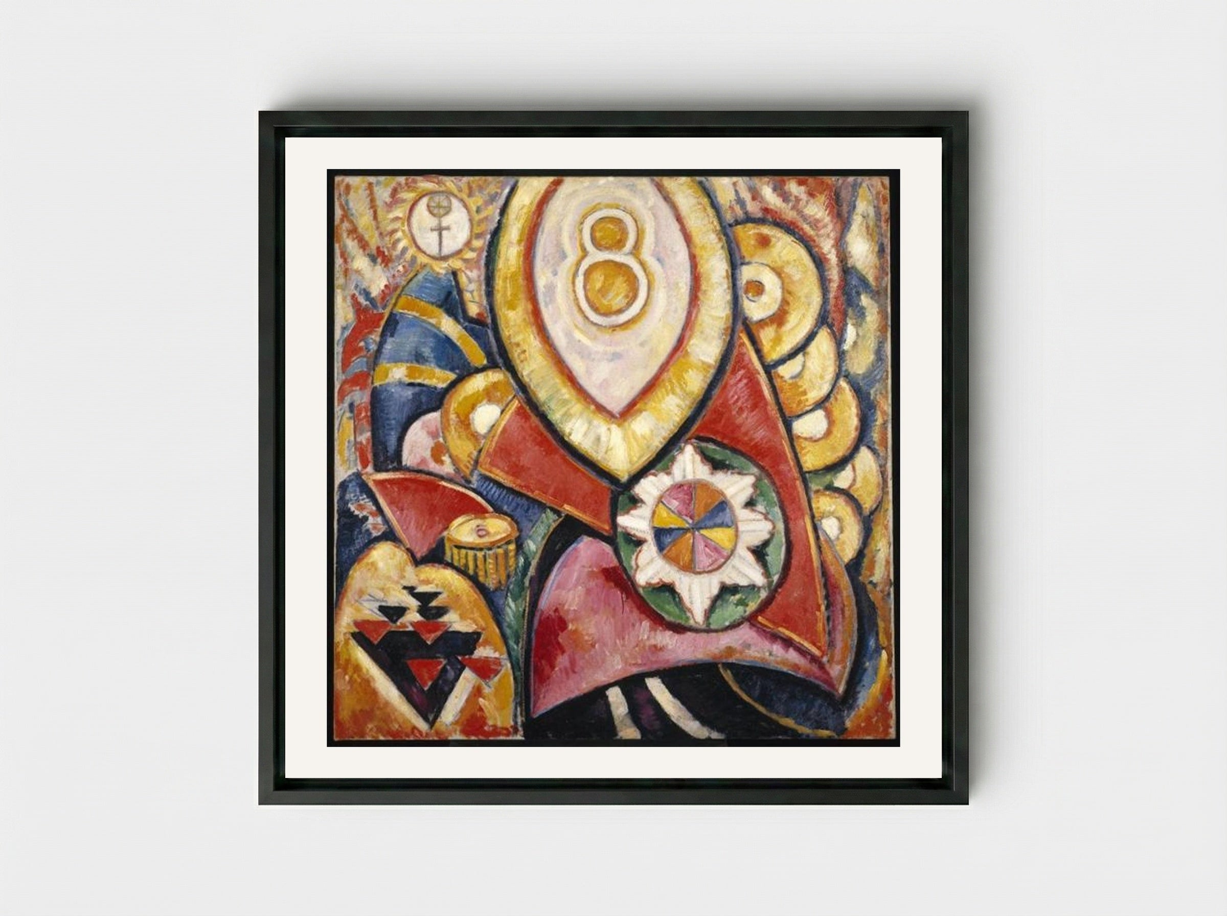 Painting No. 48 - Marsden Hartley - Framed Canvas Black