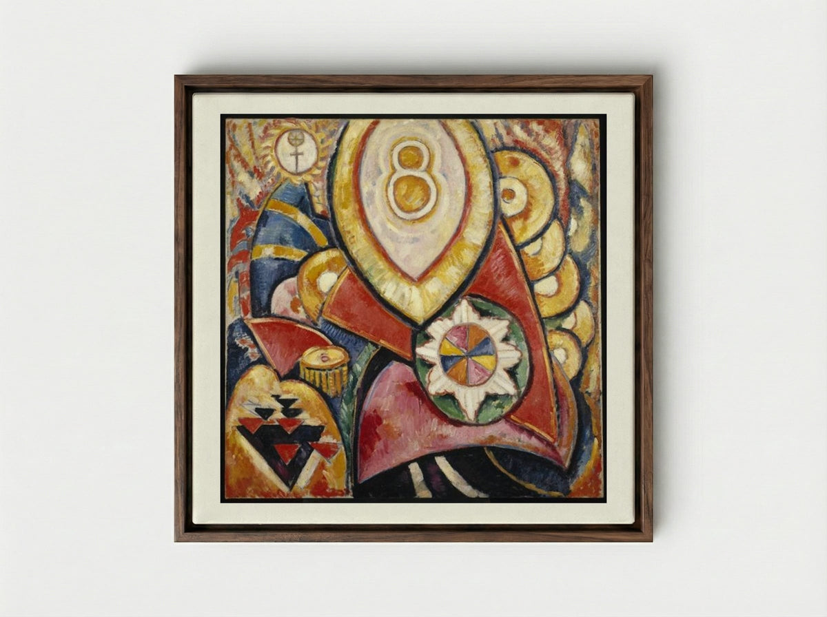 Painting No. 48 - Marsden Hartley - Framed Canvas Dark Wood