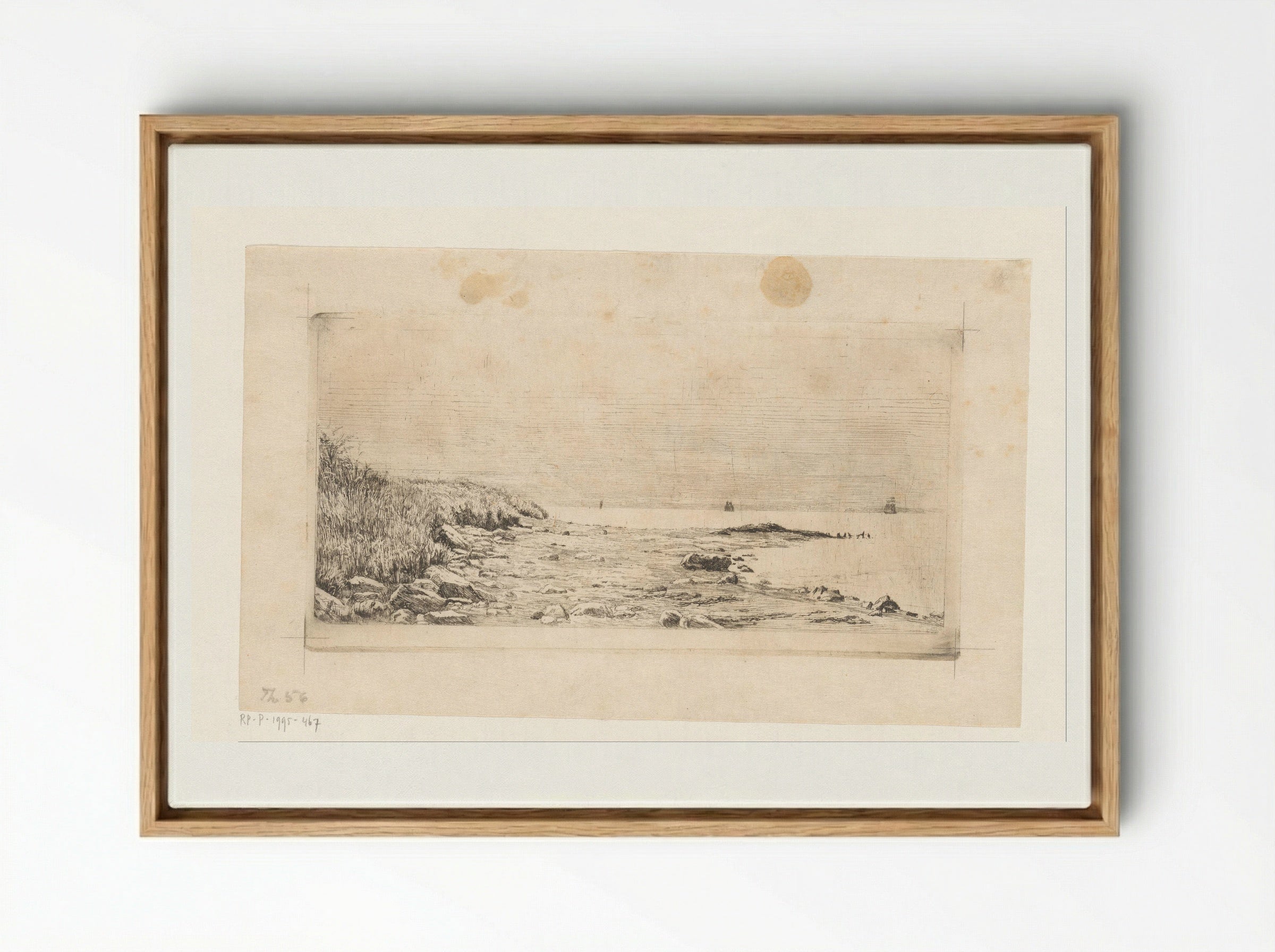 Duin aan zee - Carl Bloch - Framed Canvas Wood