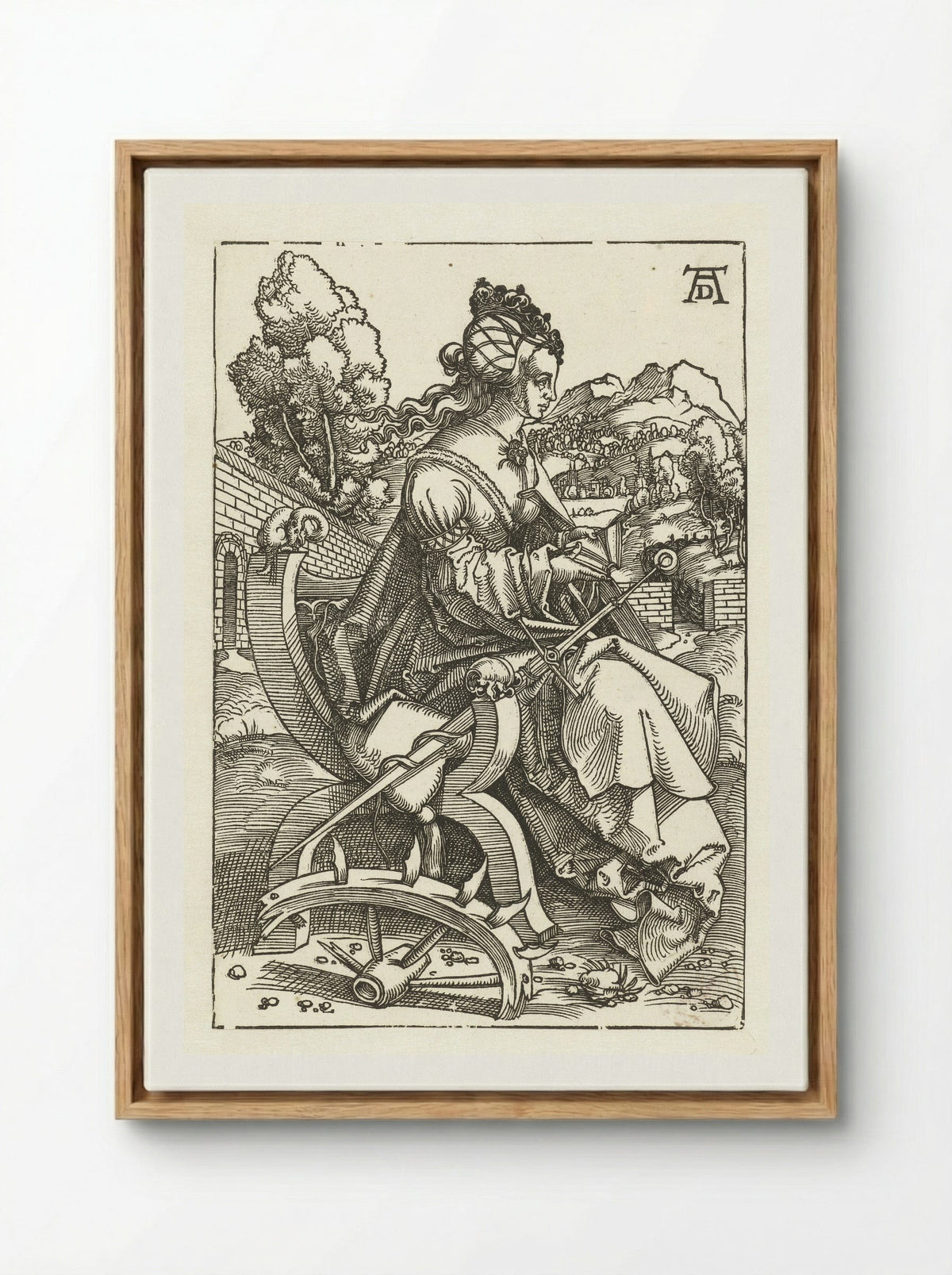 Saint Catherine - Albrecht Dürer - Framed Canvas Wood