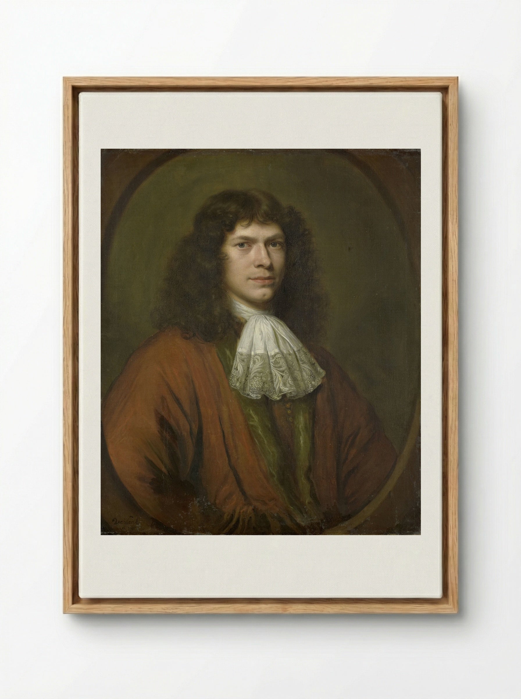 Johannes Parker (1632-95), Schepen en raad van Middelburg - Bernard Vaillant - Framed Canvas Wood