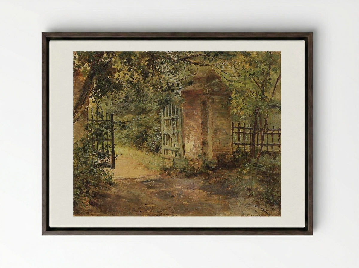 The Road to Sekerin - Konstantin Somov - Framed Canvas Dark Wood
