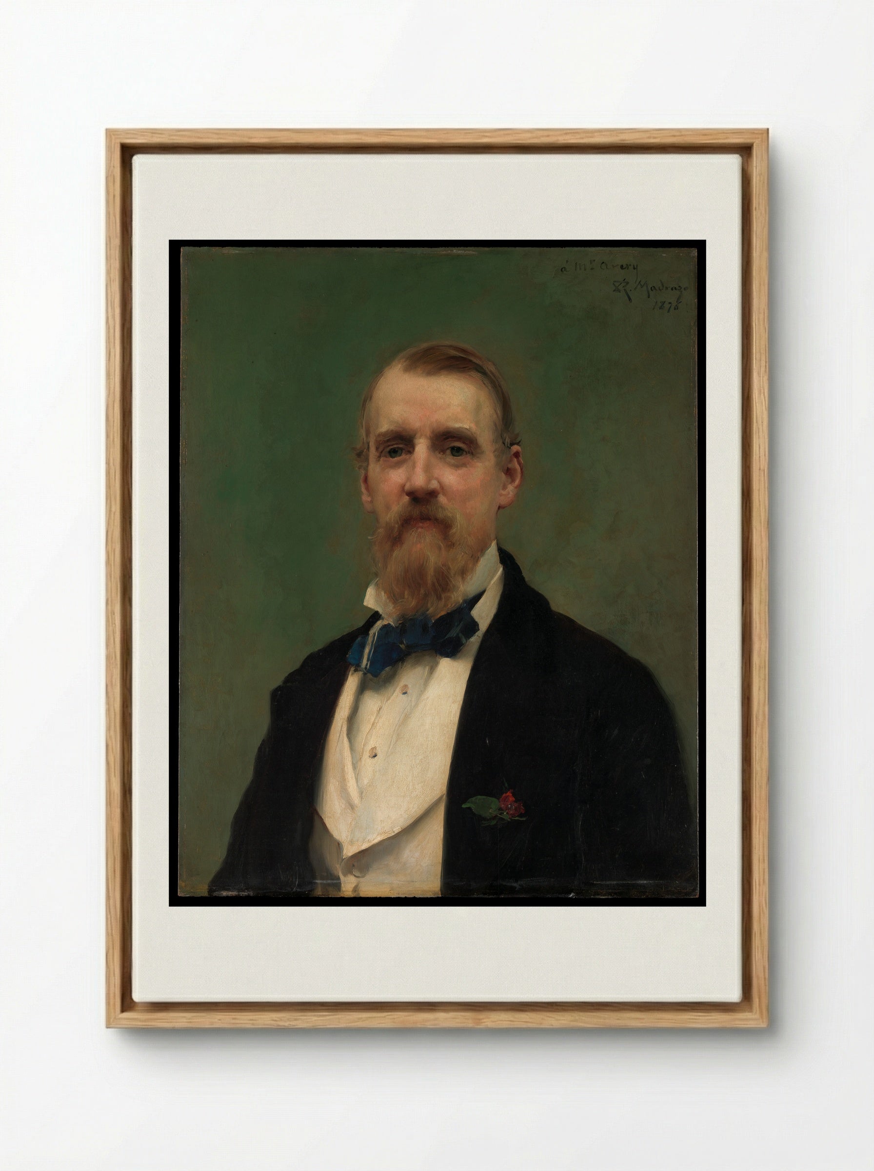 Samuel P. Avery - Raimundo de Madrazo y Garreta - Framed Canvas Wood