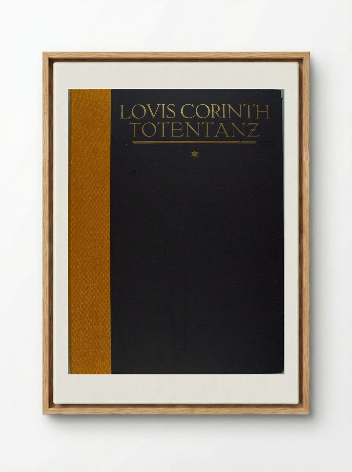Totentanz (Dance of Death) Portfolio Cover - Lovis Corinth - Framed Canvas Wood