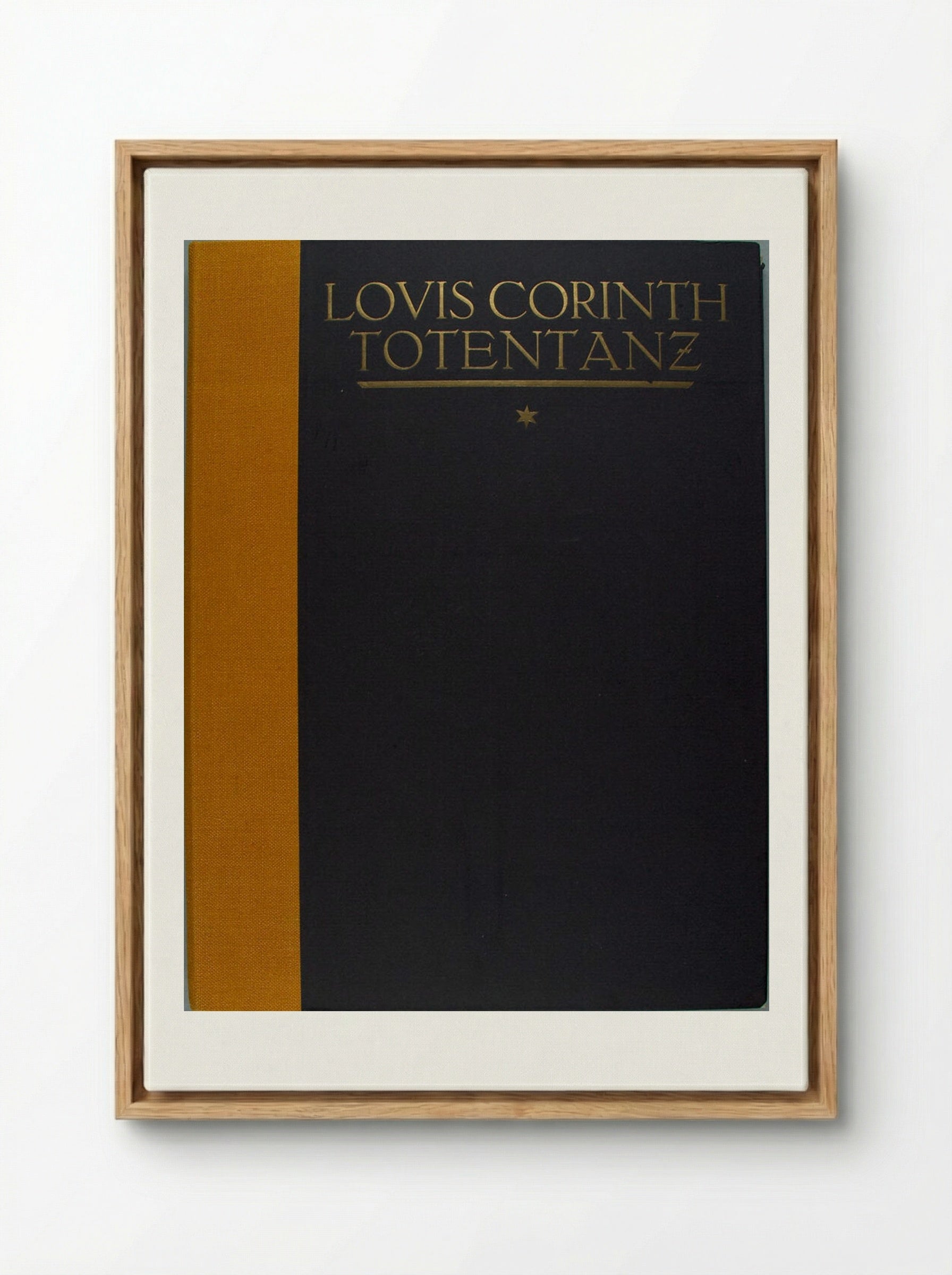 Totentanz (Dance of Death) Portfolio Cover - Lovis Corinth - Framed Canvas Wood