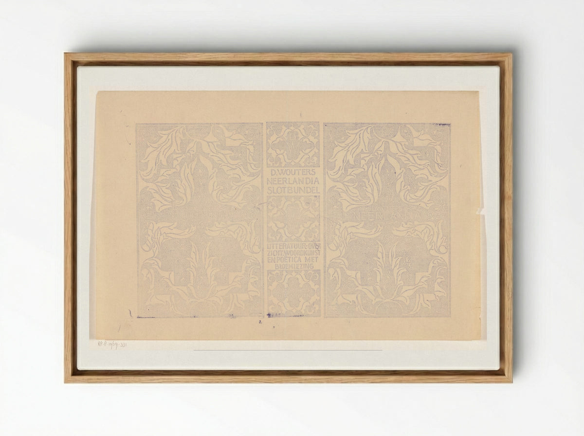 Omslagontwerp voor: D. Wouters, Neerlandia - Carel Adolph Lion Cachet - Framed Canvas Wood
