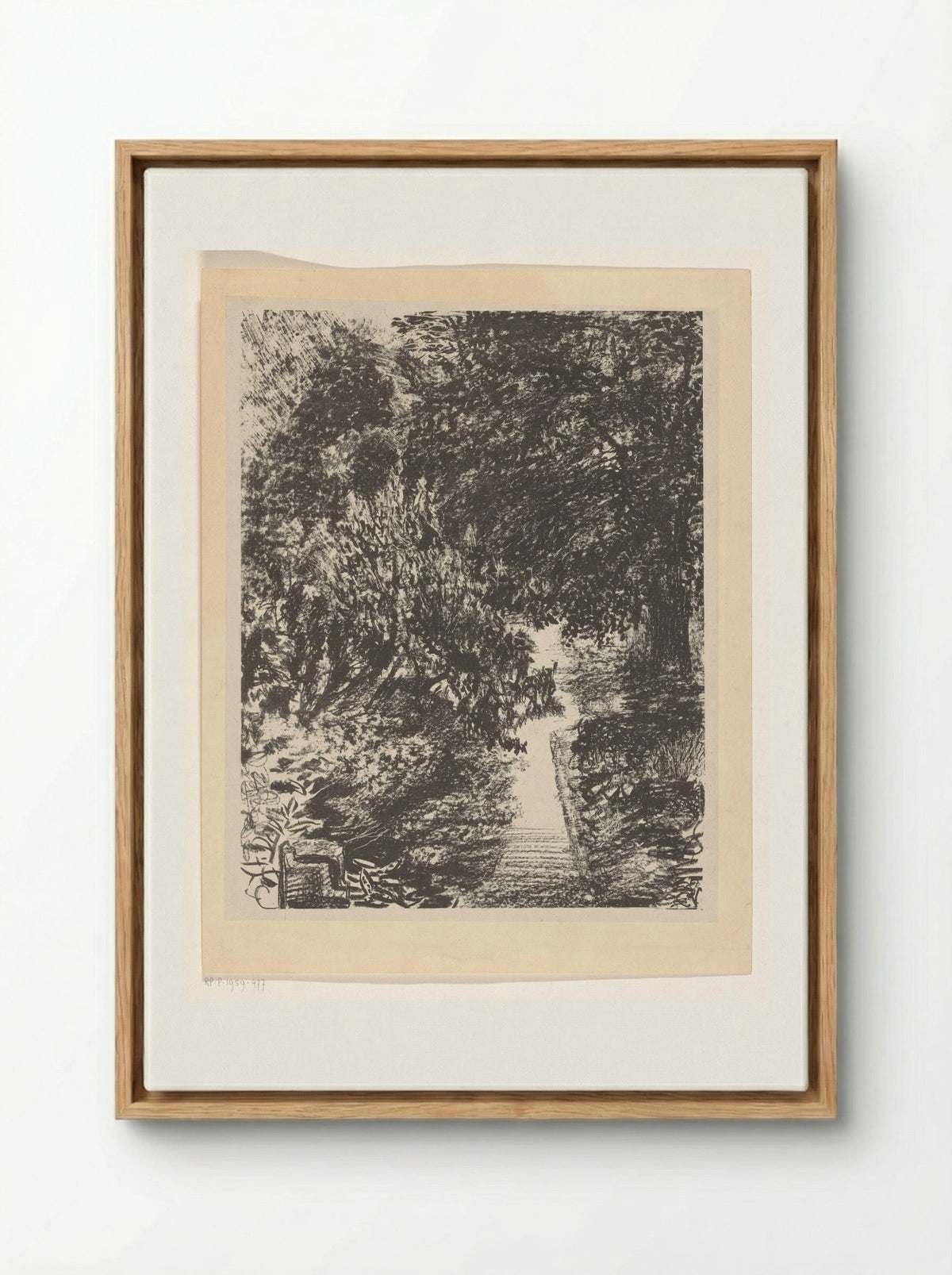 Tuinpad (Garden Path) - Carel Adolph Lion Cachet - Framed Canvas Wood