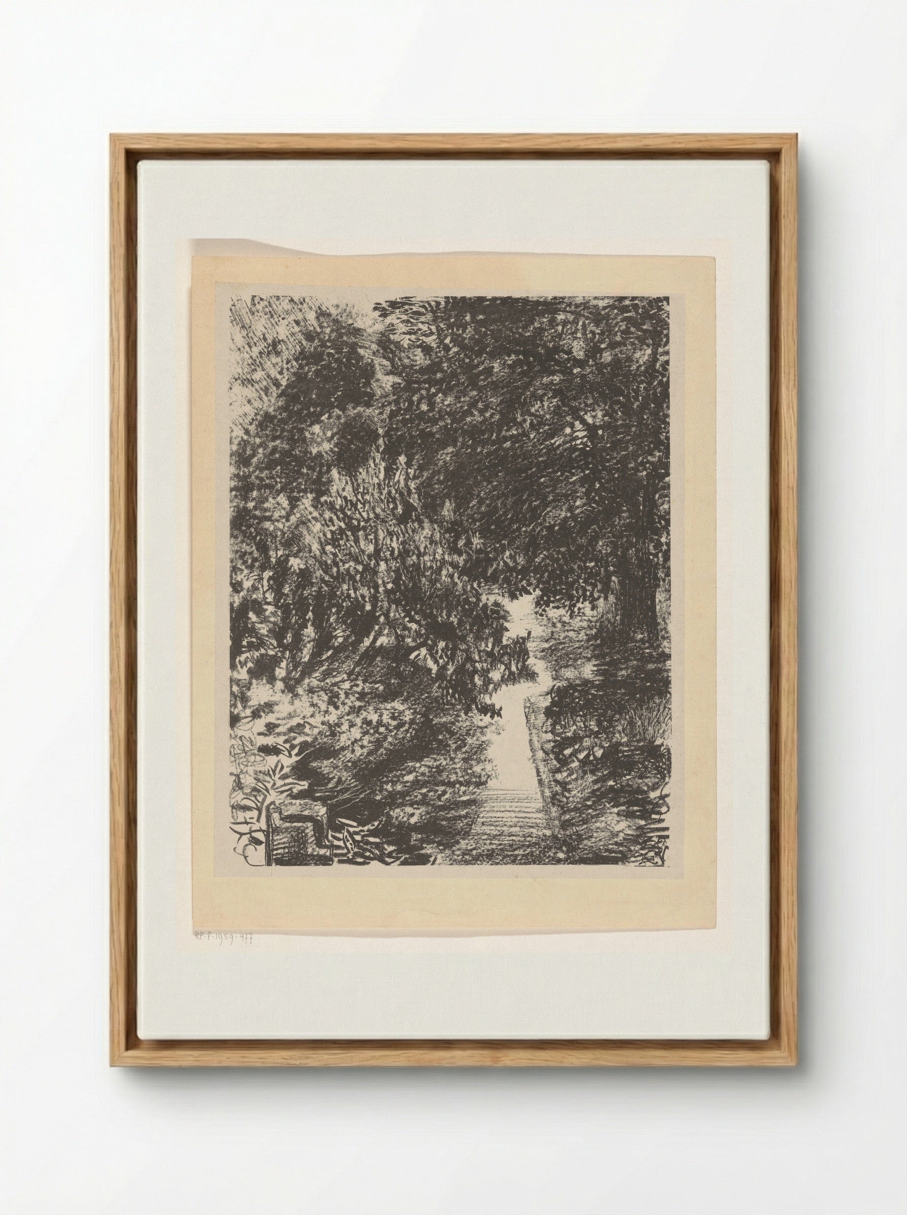 Tuinpad (Garden Path) - Carel Adolph Lion Cachet - Framed Canvas Wood