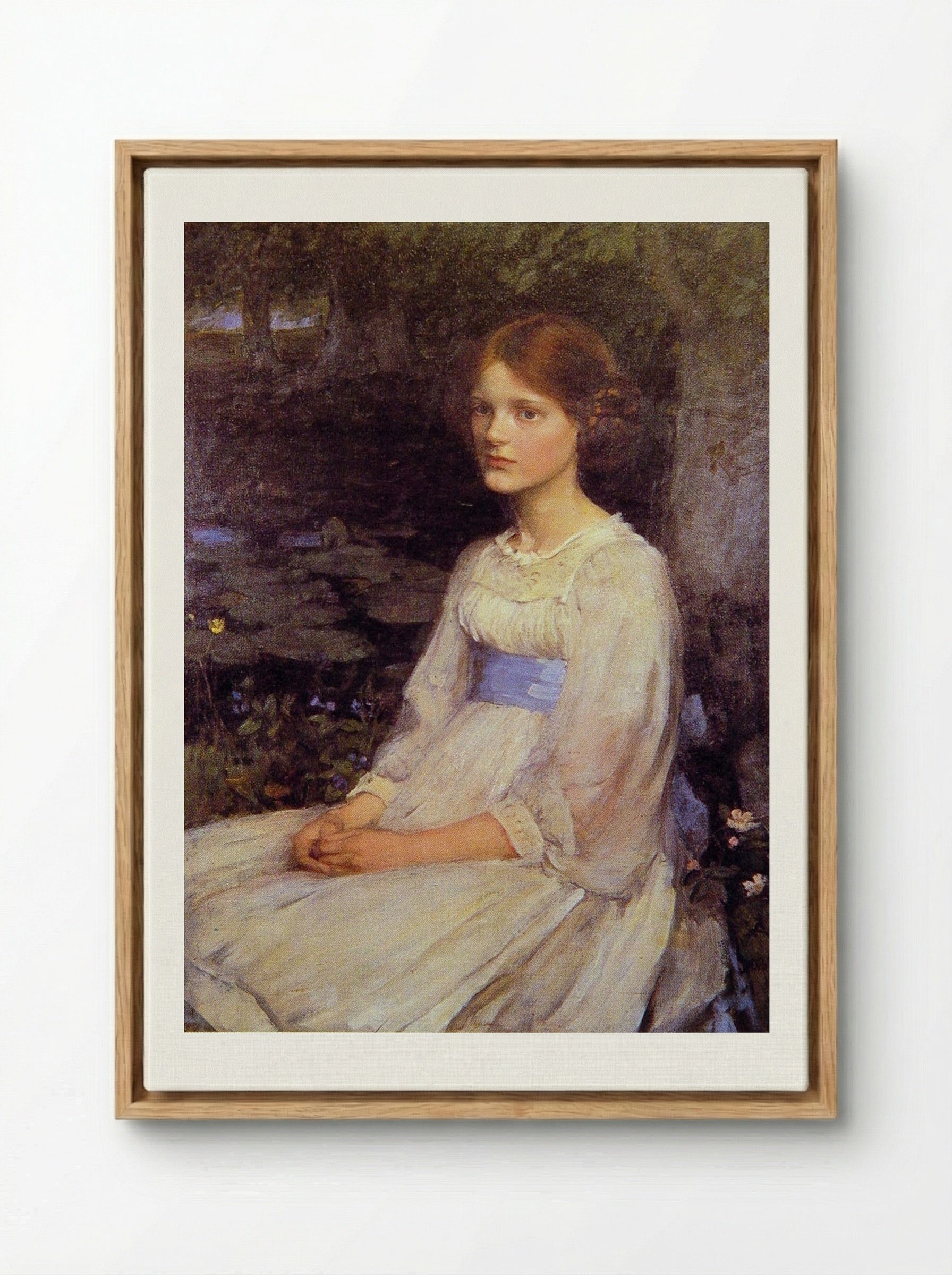Miss Betty Pollock - John William Waterhouse - Framed Canvas Wood