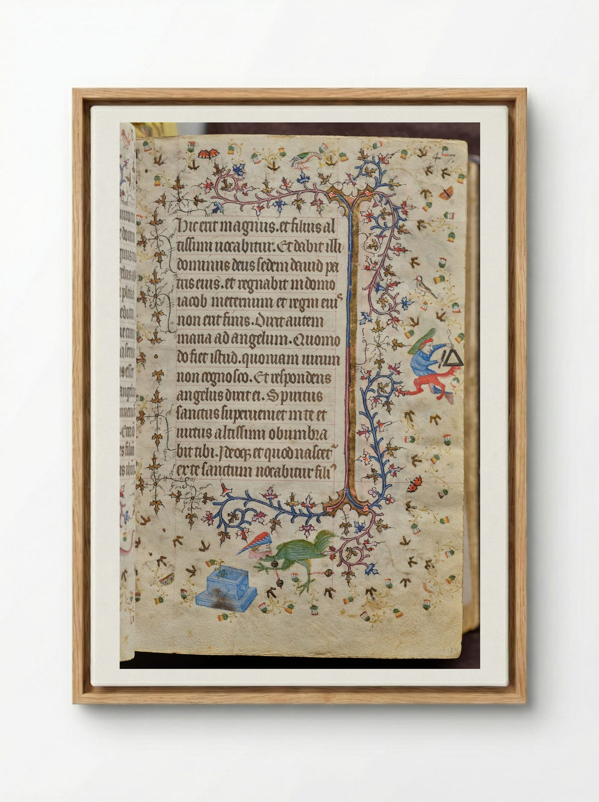 Christ Nailed to the Cross - Master of the Brussels Initials and Associates - Framed Canvas Wood