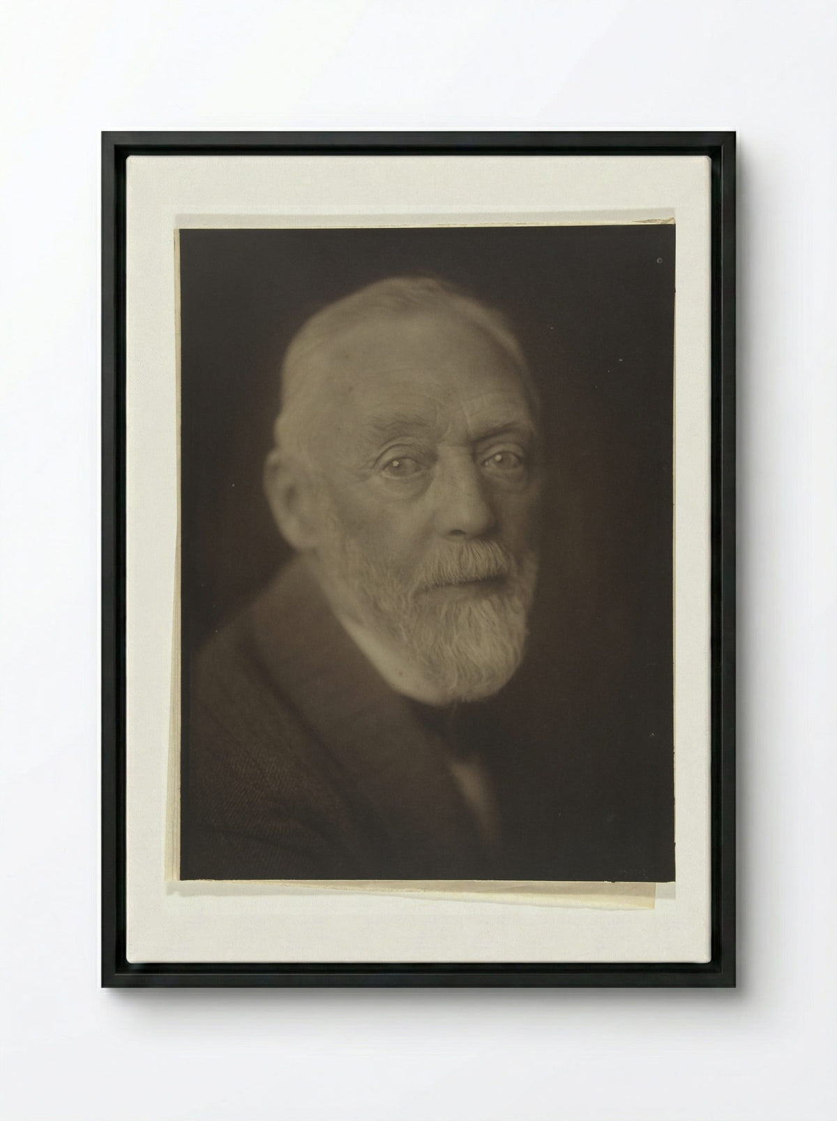 Portrait of Carel Adolph Lion Cachet - Carel Adolph Lion Cachet - Framed Canvas Black