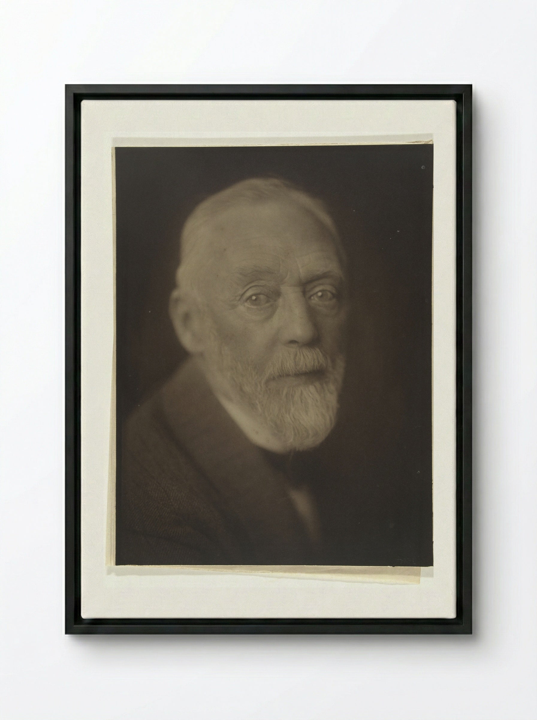 Portrait of Carel Adolph Lion Cachet - Carel Adolph Lion Cachet - Framed Canvas Black