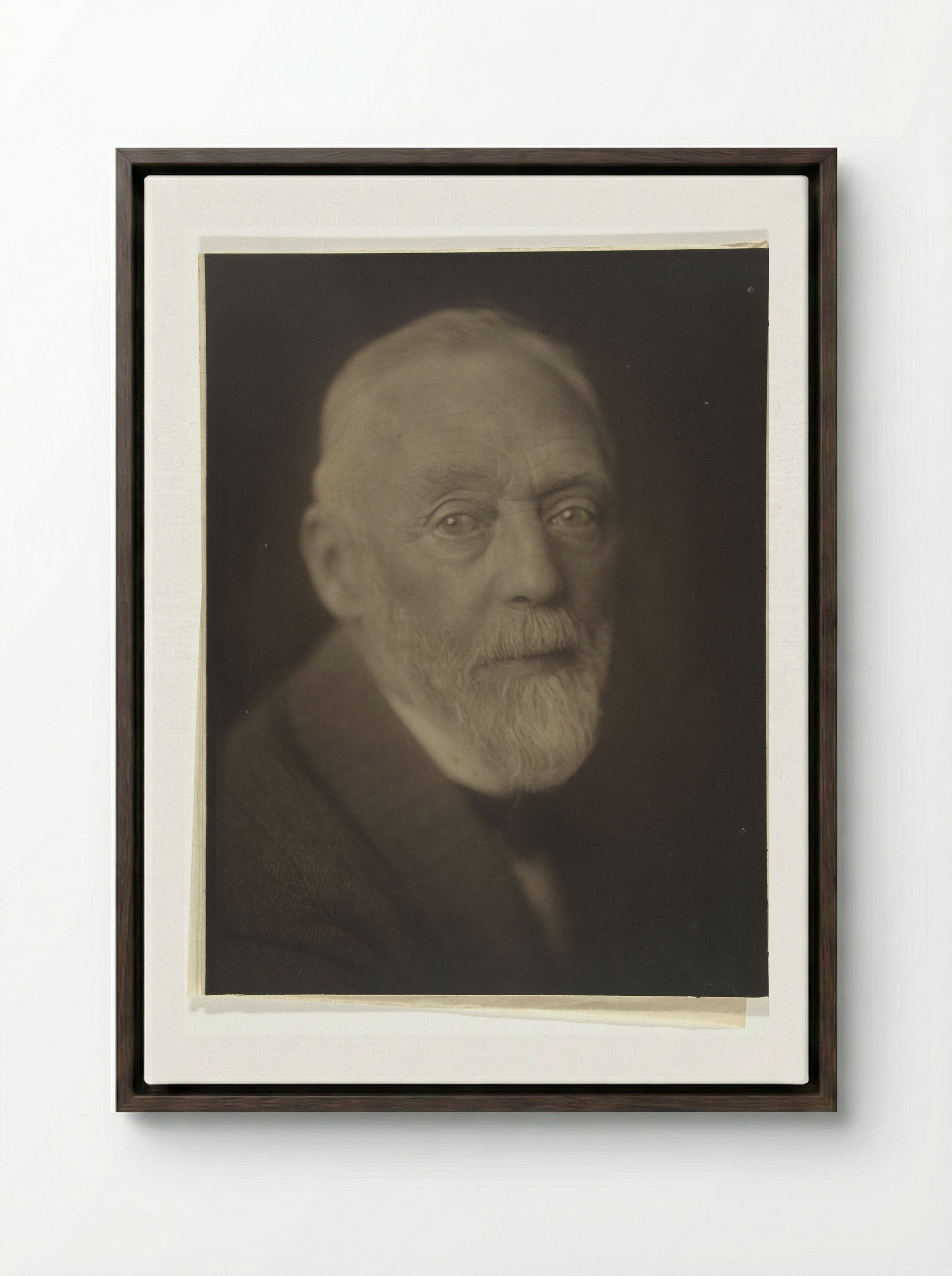 Portrait of Carel Adolph Lion Cachet - Carel Adolph Lion Cachet - Framed Canvas Dark Wood