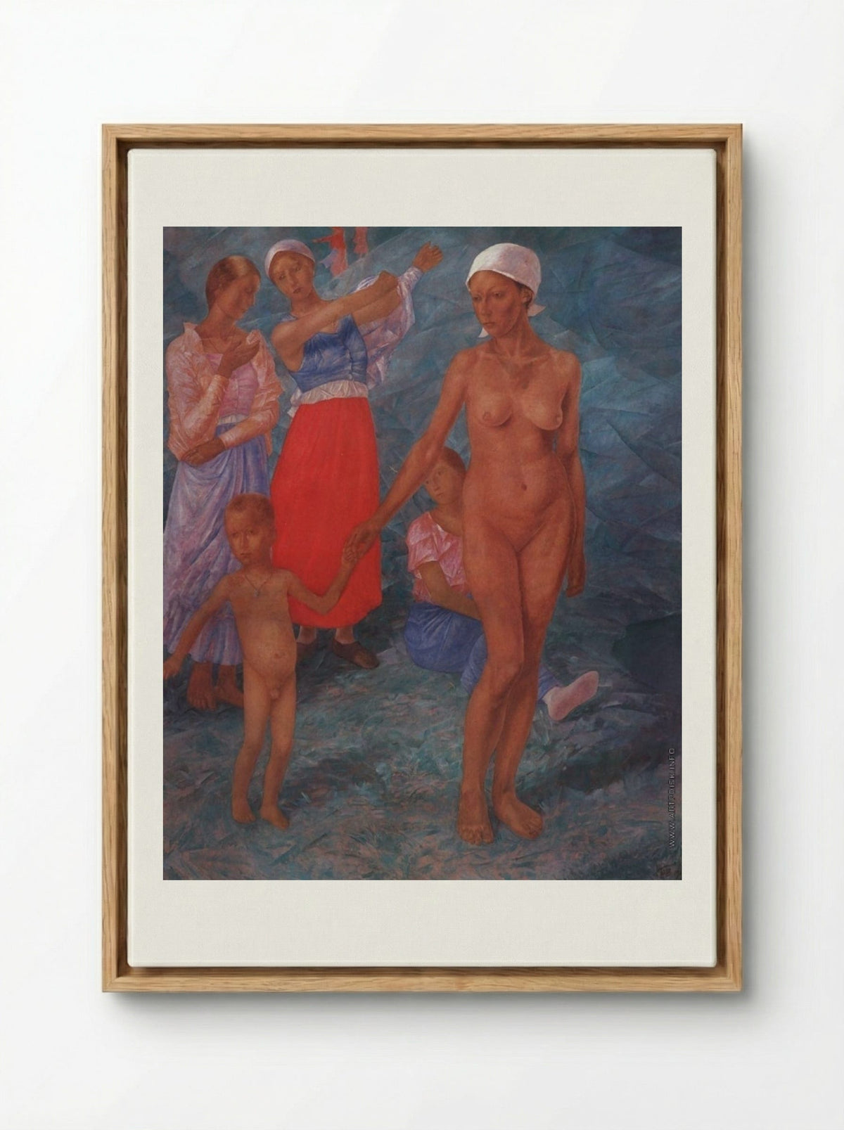 Morning - Kuzma Petrov-Vodkin - Framed Canvas Wood