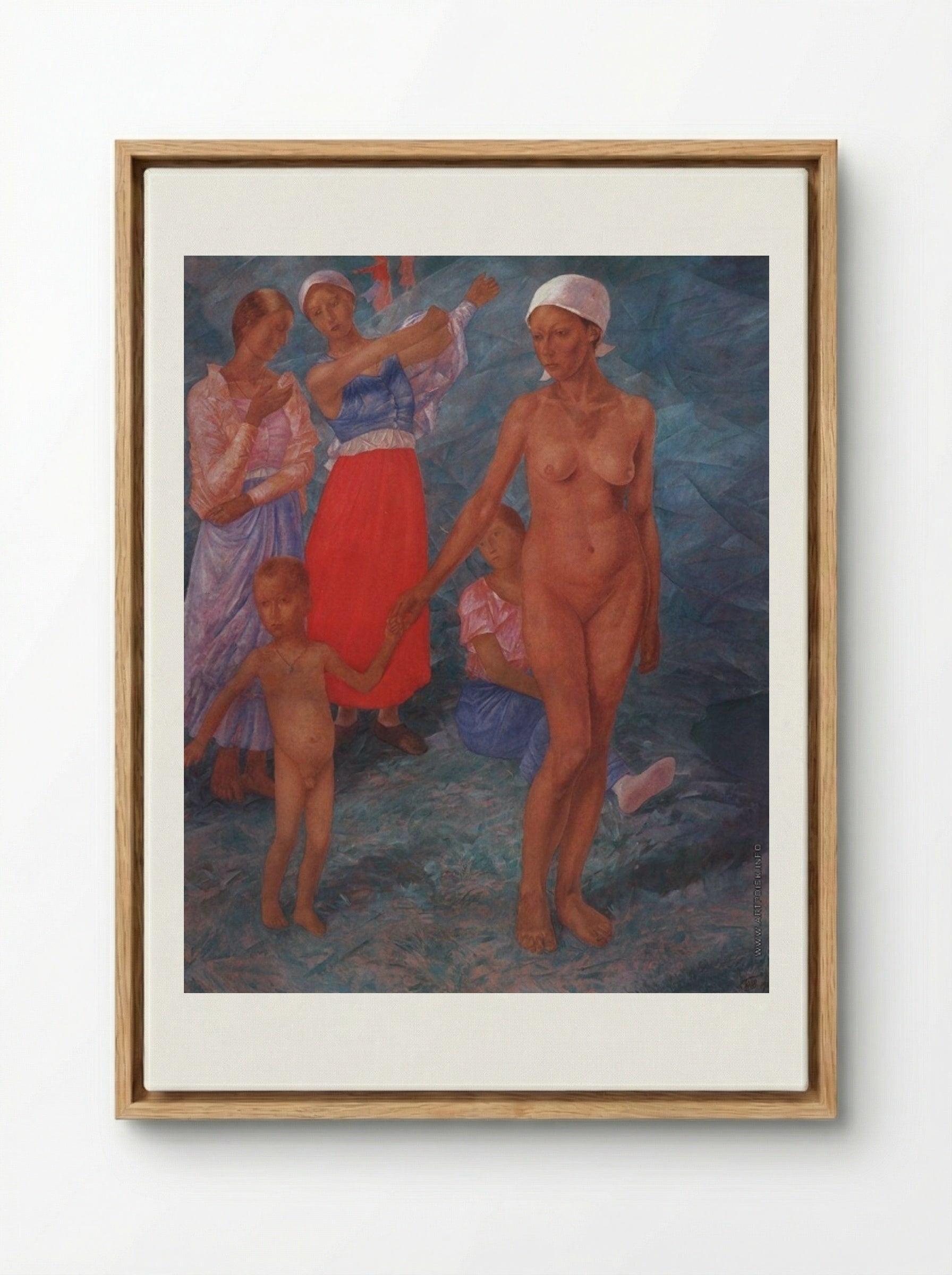 Morning - Kuzma Petrov-Vodkin - Framed Canvas Wood