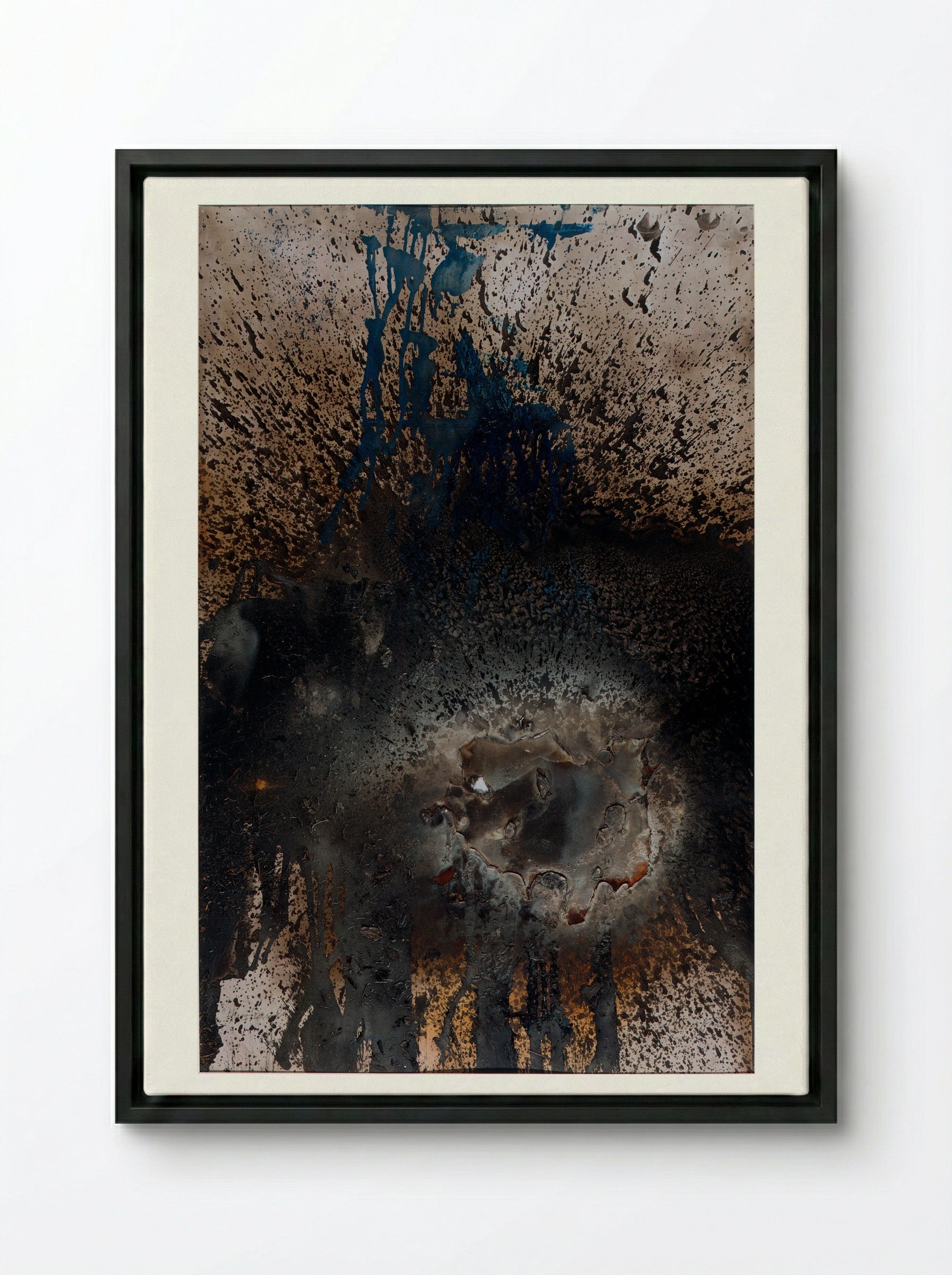 Hurricane - Otto Piene - Framed Canvas Black