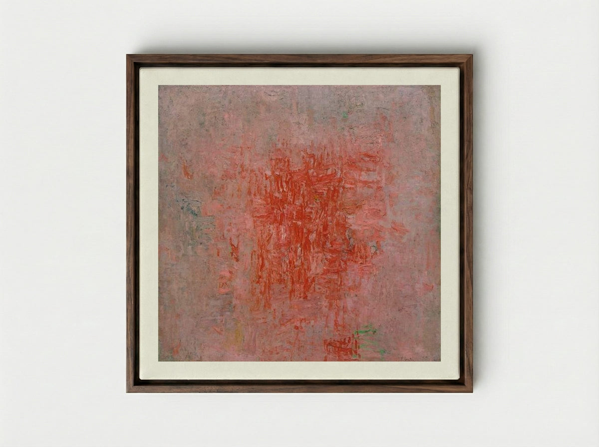 Zone - Philip Guston - Framed Canvas Dark Wood