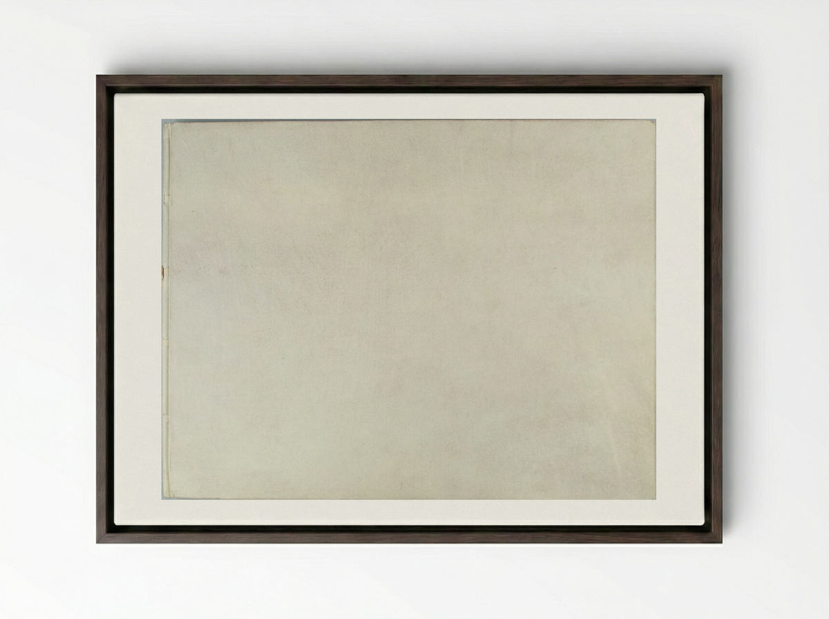 Portfolio cover from The Transformations of God - Ernst Barlach - Framed Canvas Dark Wood