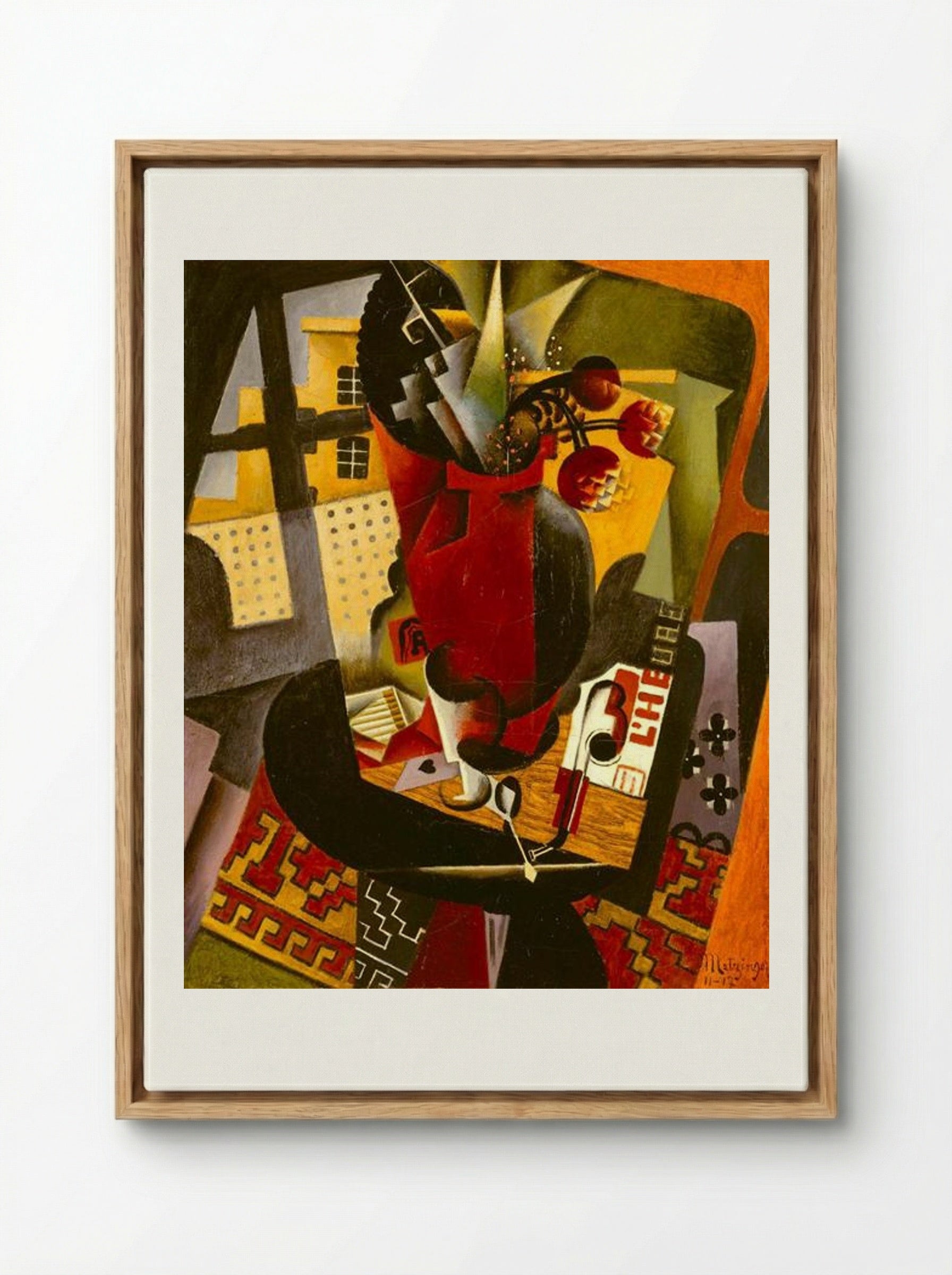 Table by a Window - Jean Metzinger - Framed Canvas Wood