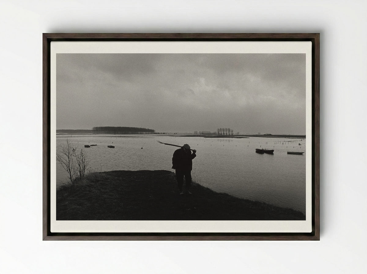 Limburg, 1976 - Willem Diepraam - Framed Canvas Dark Wood