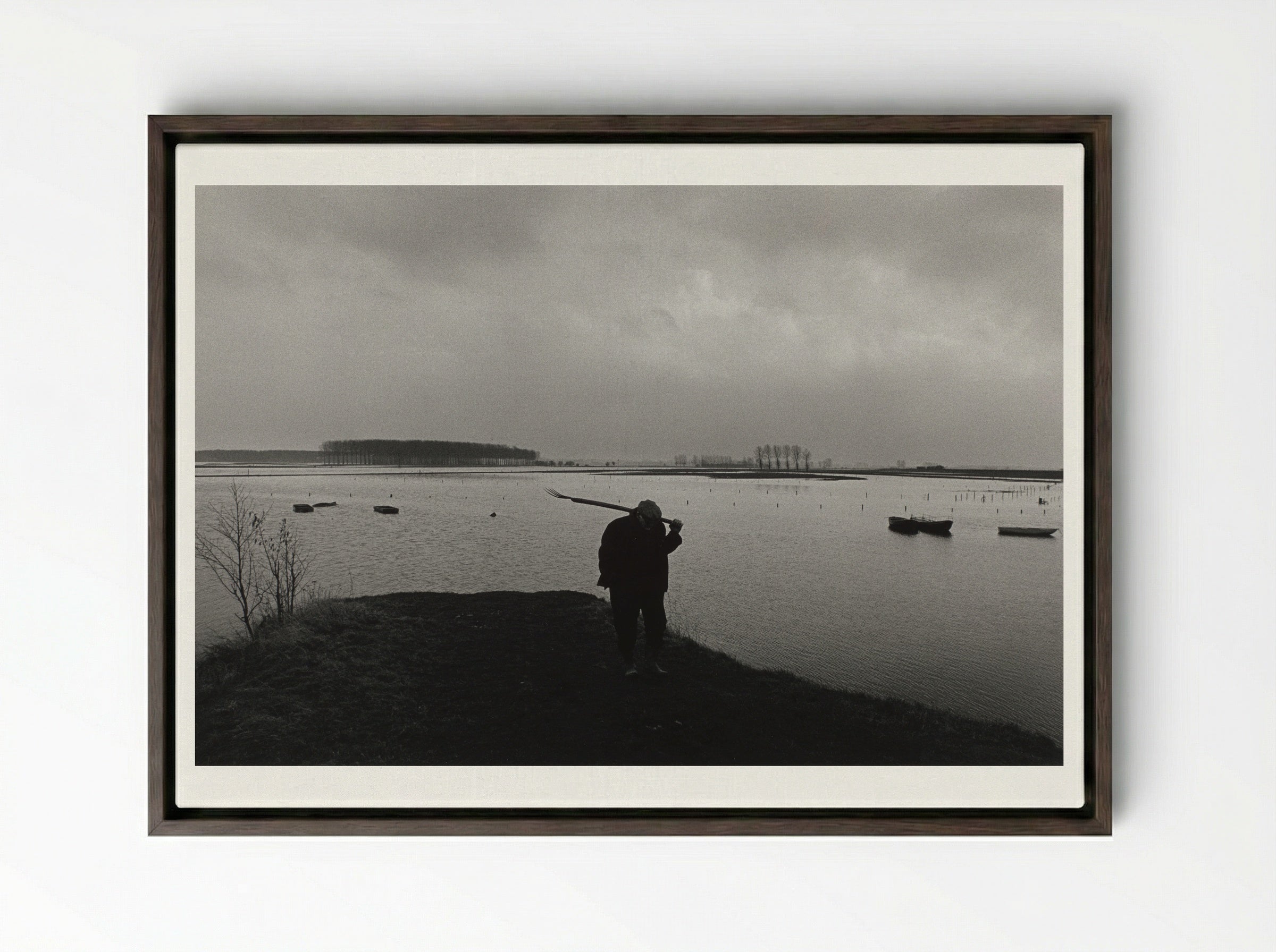 Limburg, 1976 - Willem Diepraam - Framed Canvas Dark Wood