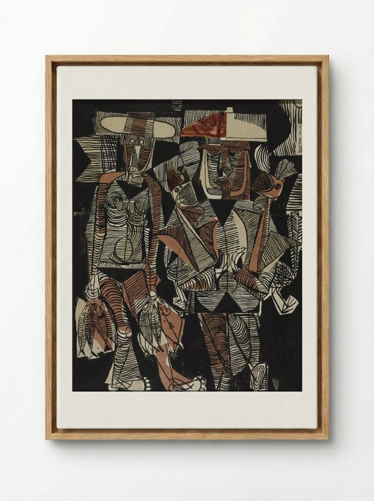 Fisherman and Wife - Eduardo Paolozzi - Framed Canvas Wood