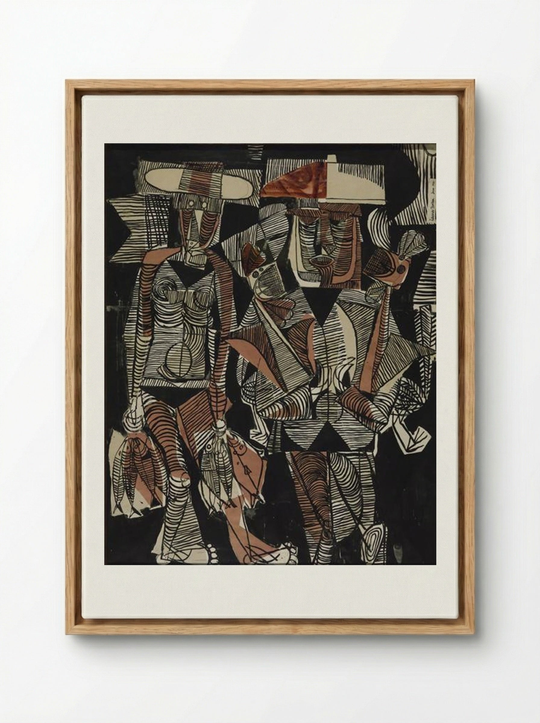 Fisherman and Wife - Eduardo Paolozzi - Framed Canvas Wood