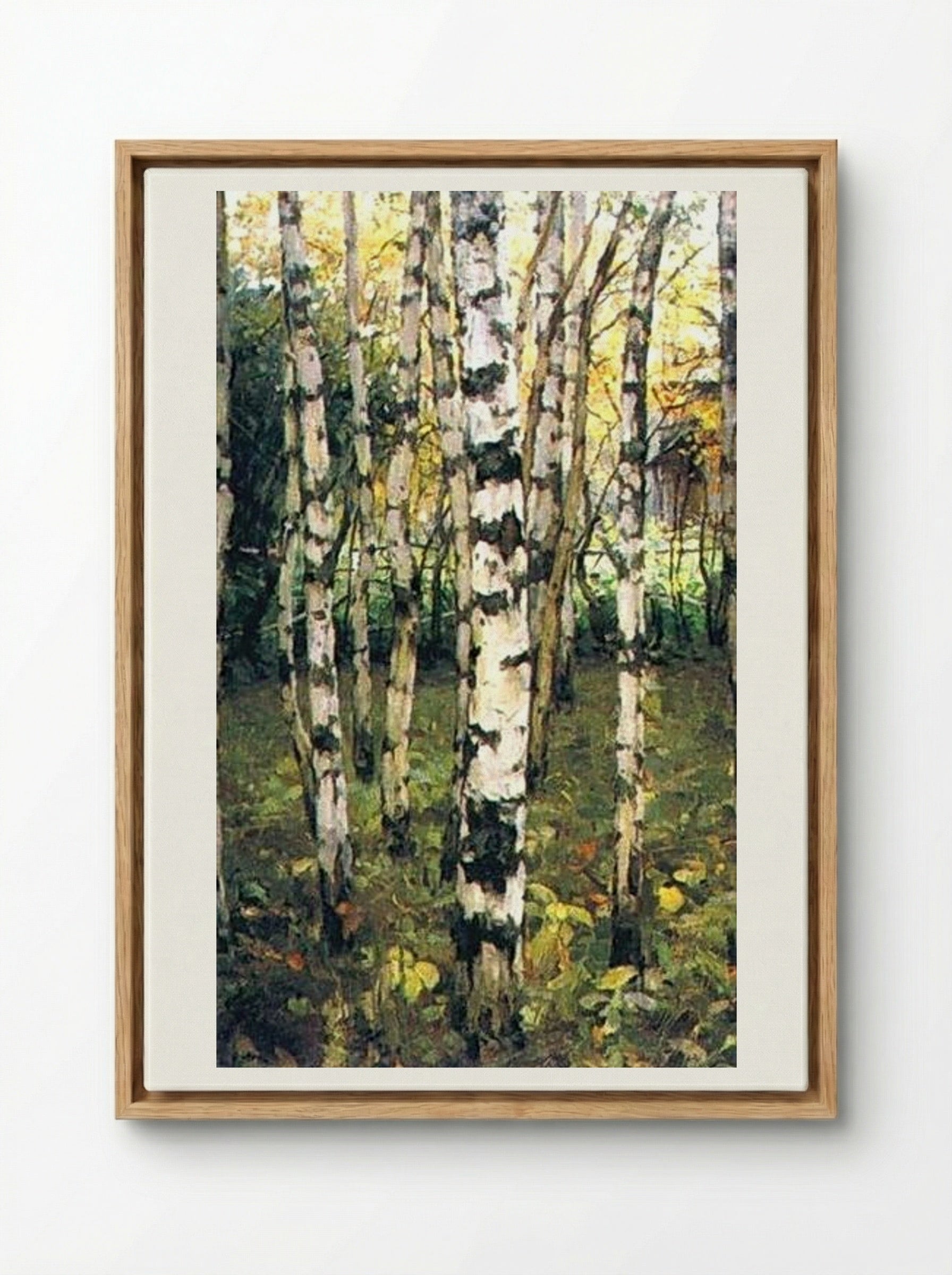 Birches. Petrovskoye - Konstantin Yuon - Framed Canvas Wood