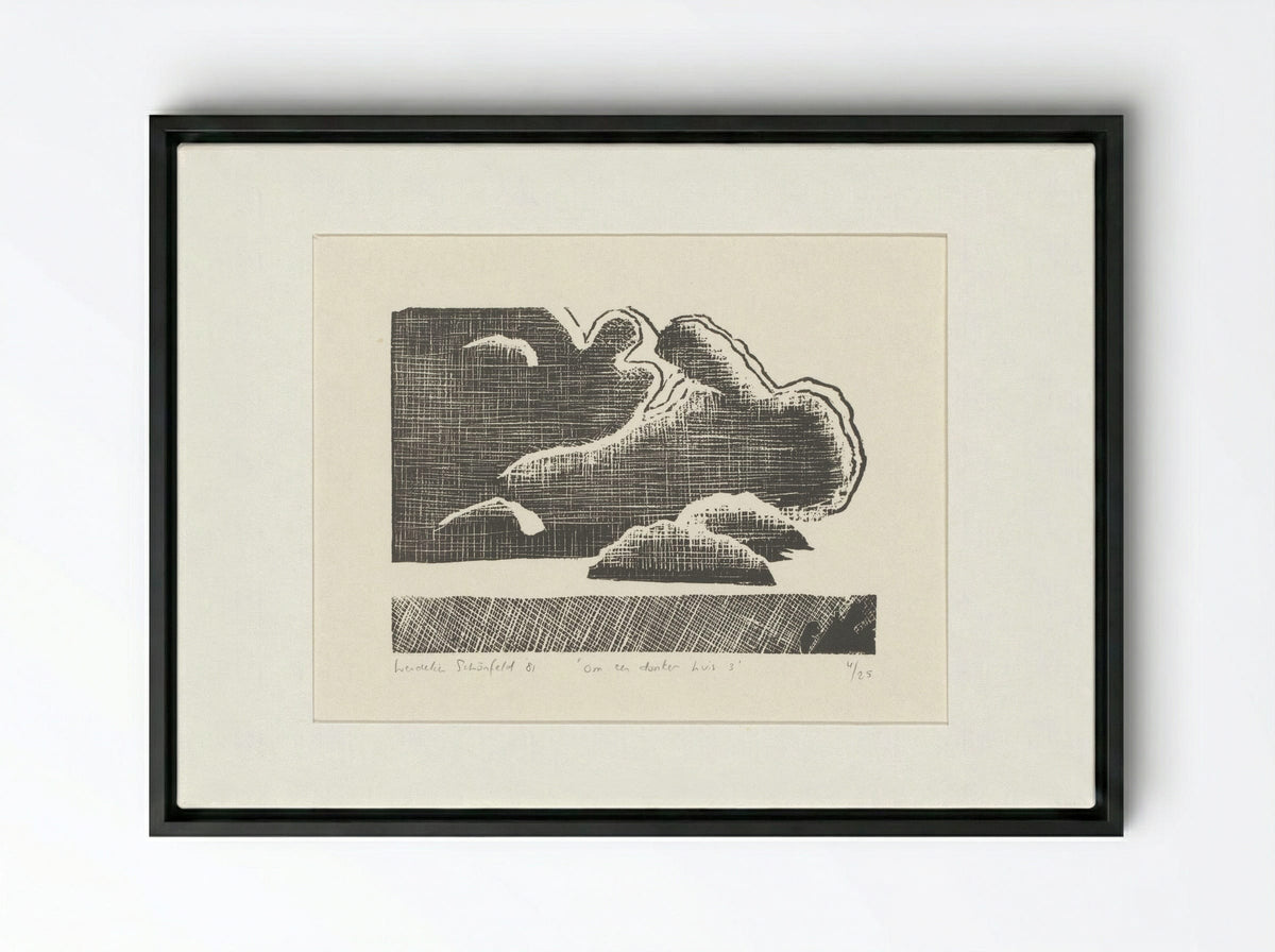 Om een donker huis 3 - Wendelin Schönfeld - Framed Canvas Black
