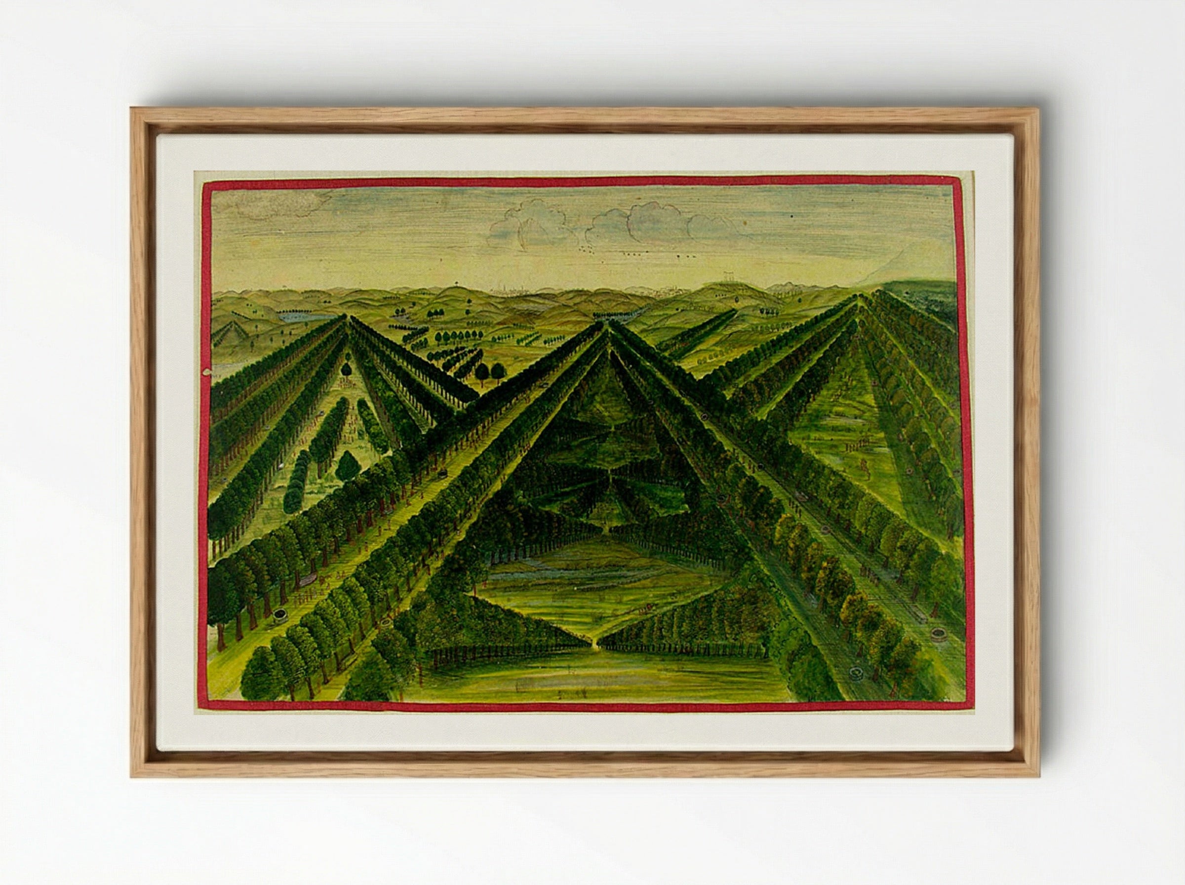 Endless Vistas at Kishangarh - Nihal Chand - Framed Canvas Wood