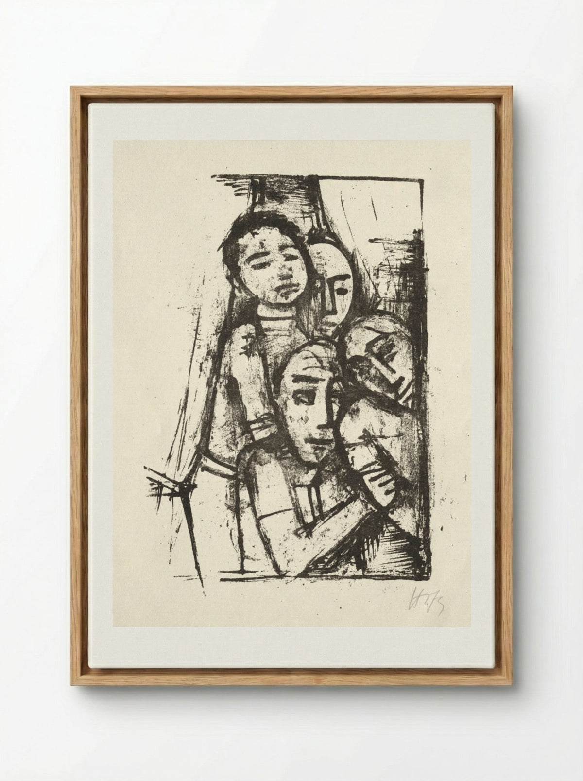 At the Window II - Karl Hofer - Framed Canvas Wood