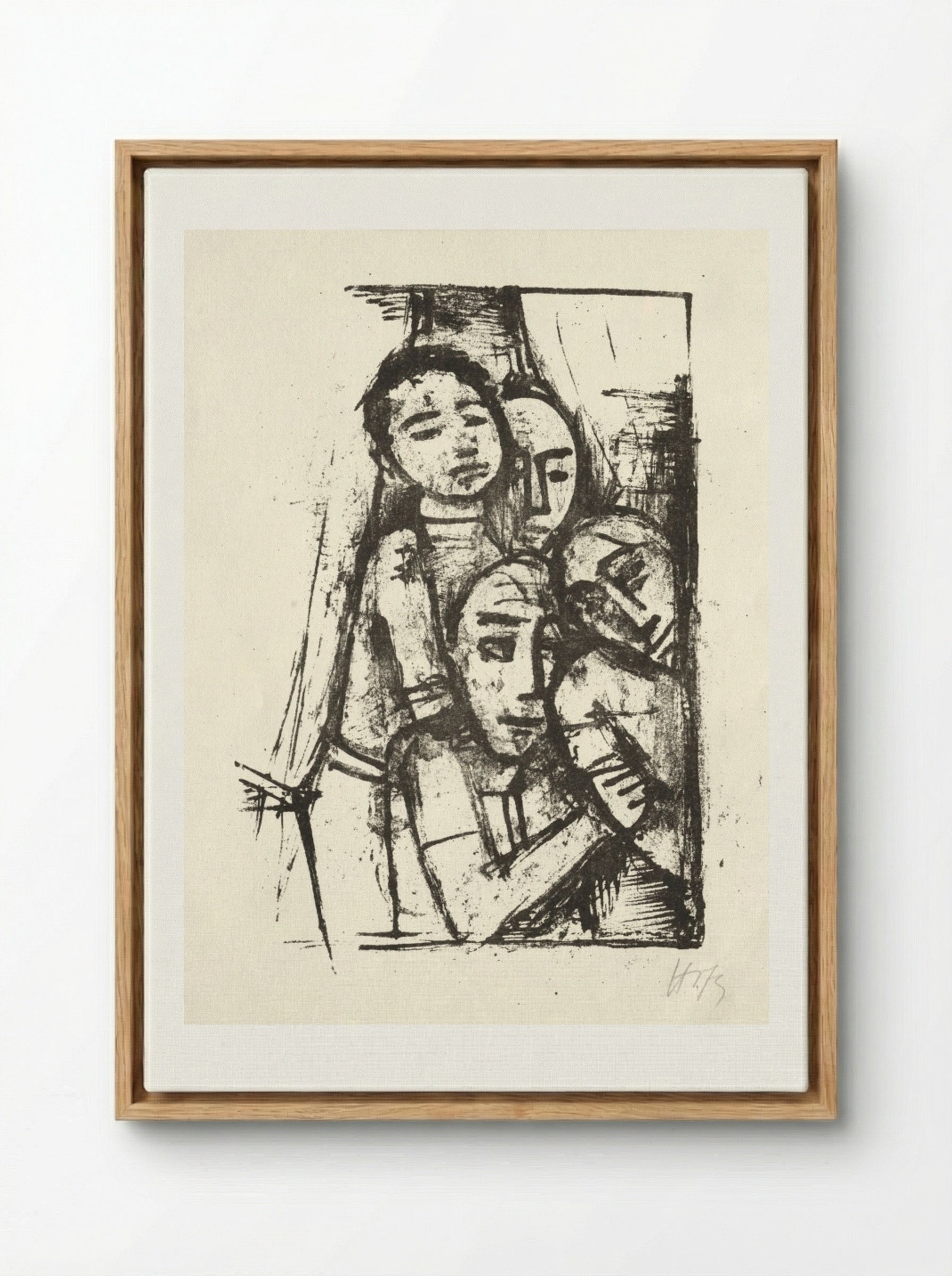 At the Window II - Karl Hofer - Framed Canvas Wood