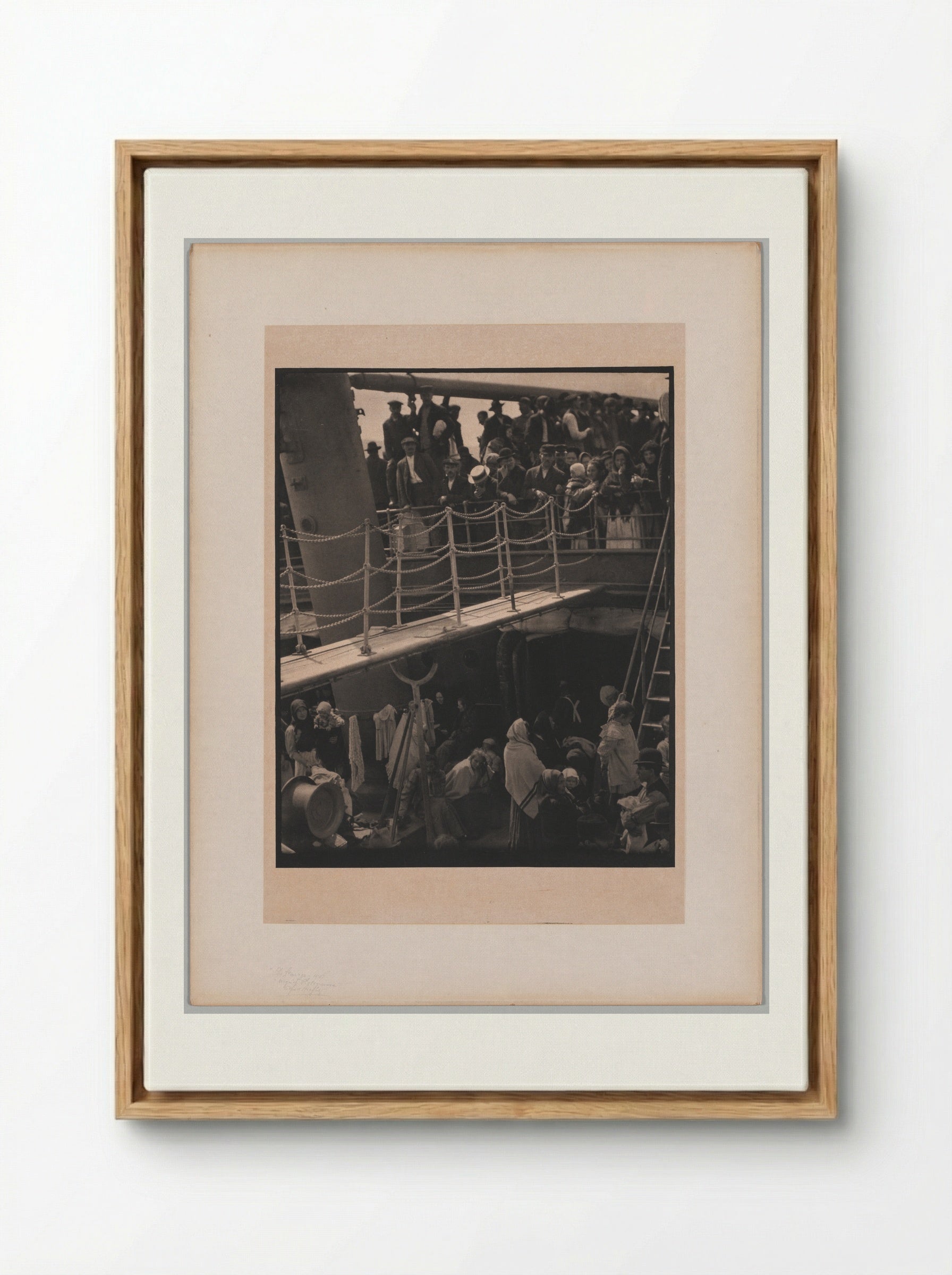 The Steerage - Alfred Stieglitz - Framed Canvas Wood