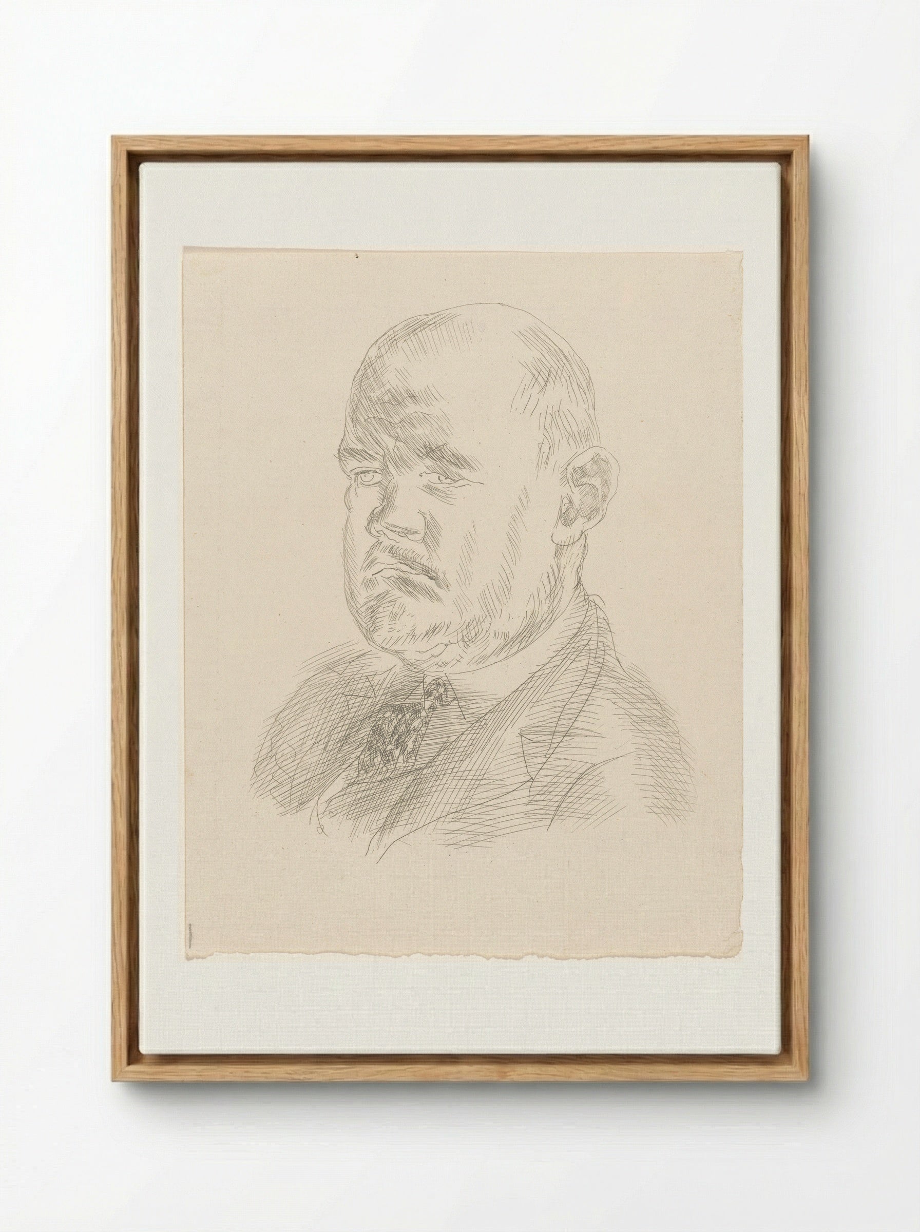 Portrait of Ambroise Vollard - Raoul Dufy - Framed Canvas Wood