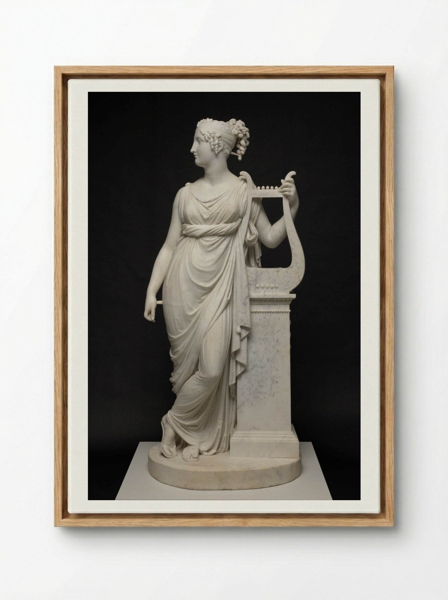 Terpsichore Lyran - Antonio Canova - Framed Canvas Wood