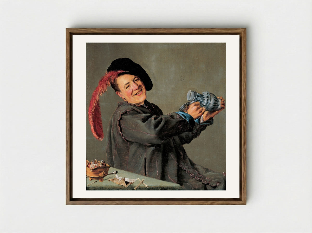 The Jolly Toper - Judith Leyster - Framed Canvas Wood