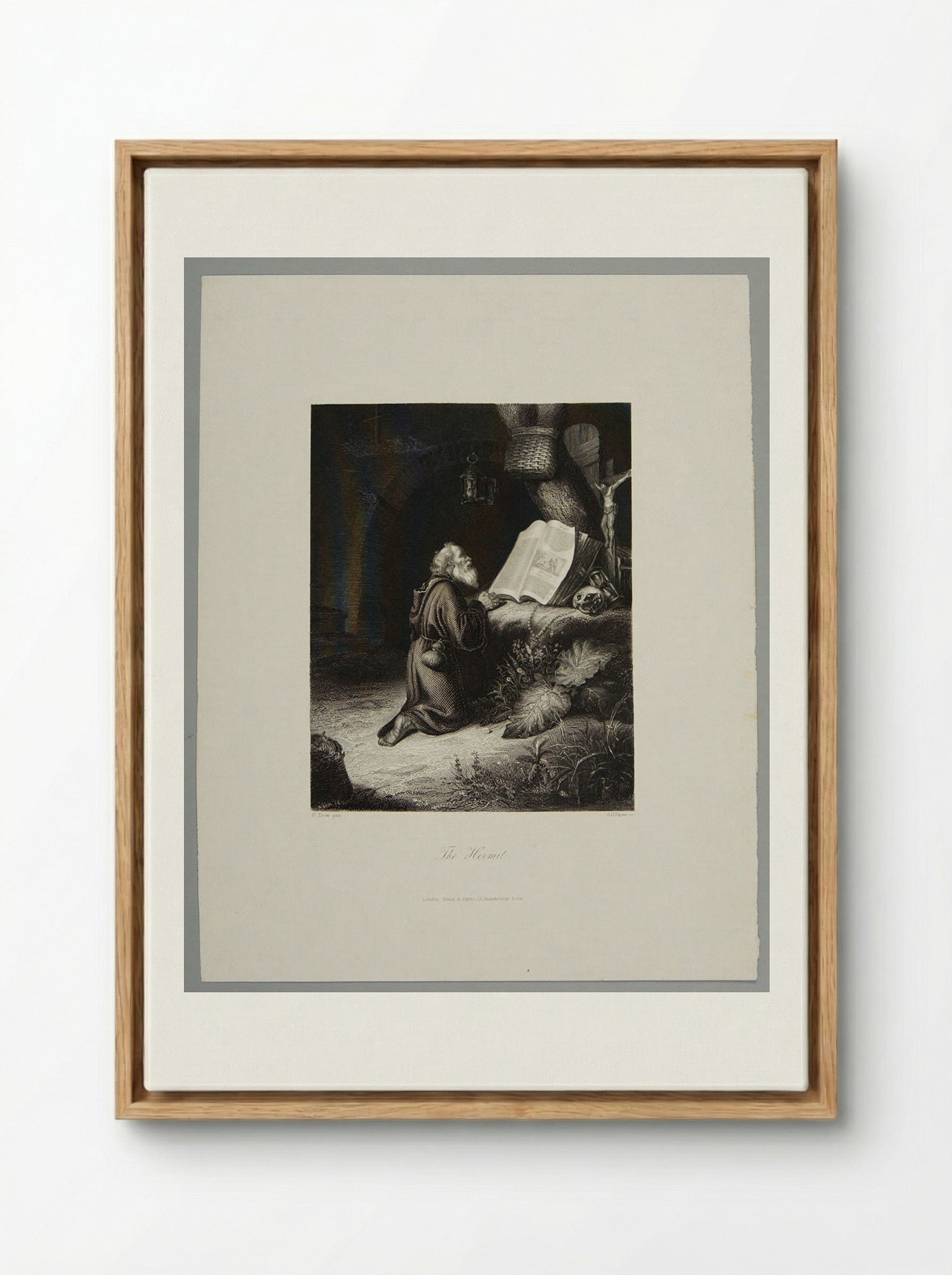 The Hermit - Albert Henry Payne - Framed Canvas Wood