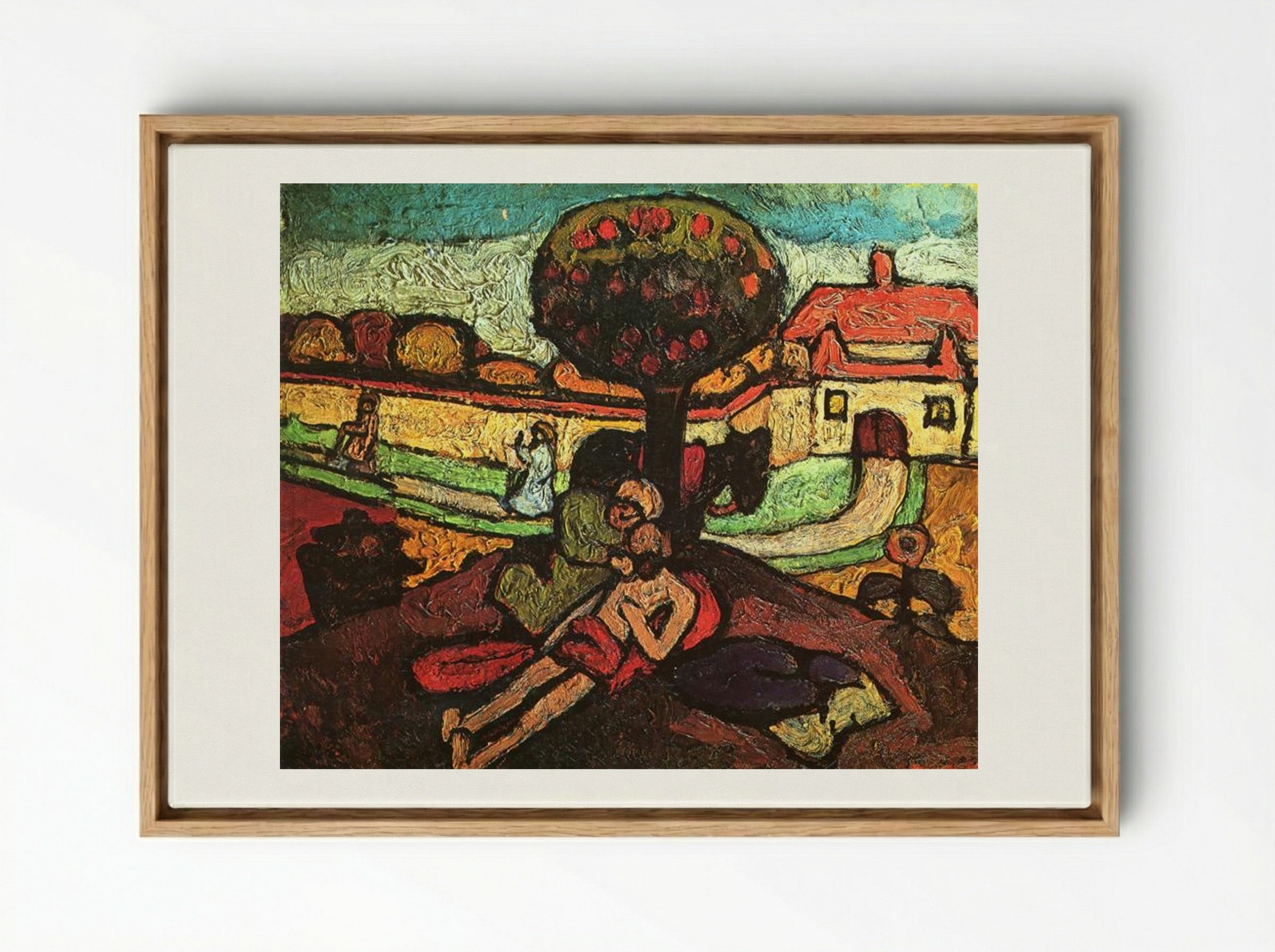 The Good Samaritan - Paula Modersohn-Becker - Framed Canvas Wood