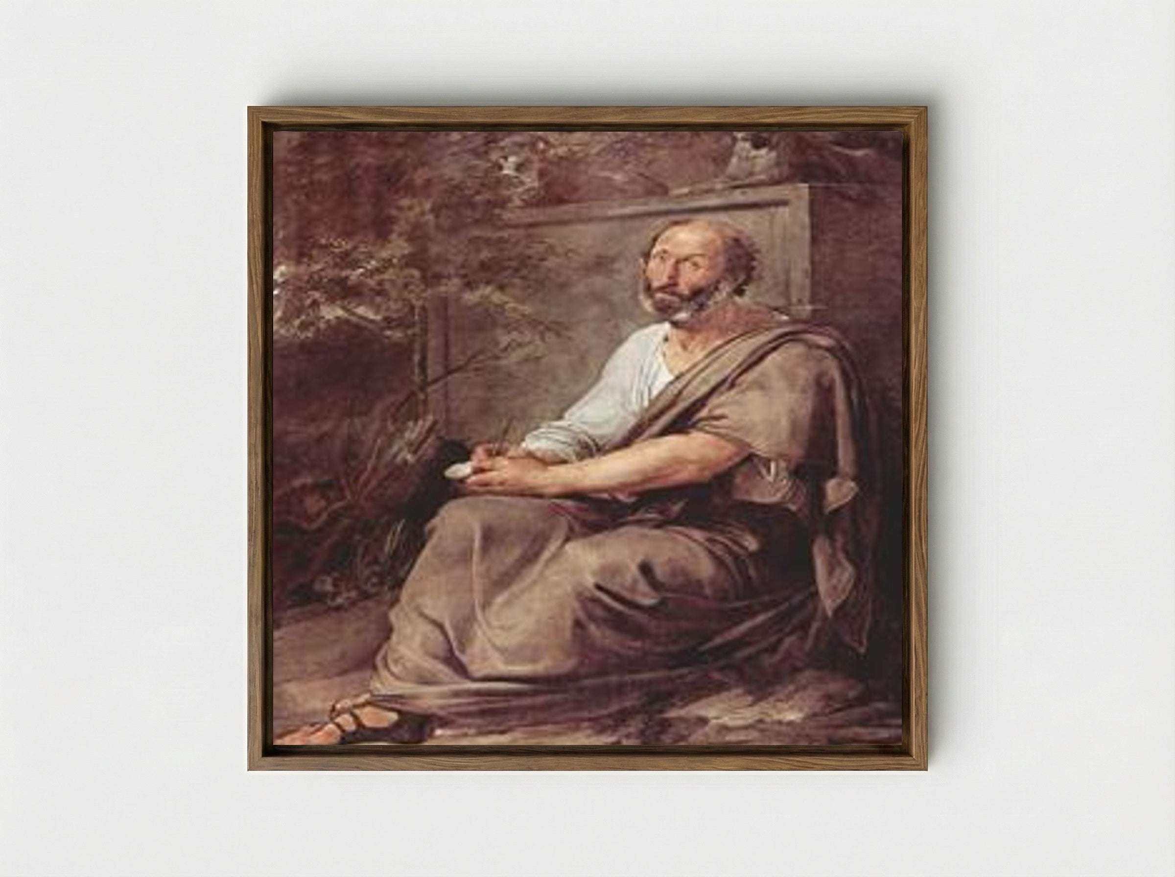 Aristotle - Francesco Hayez - Framed Canvas Wood